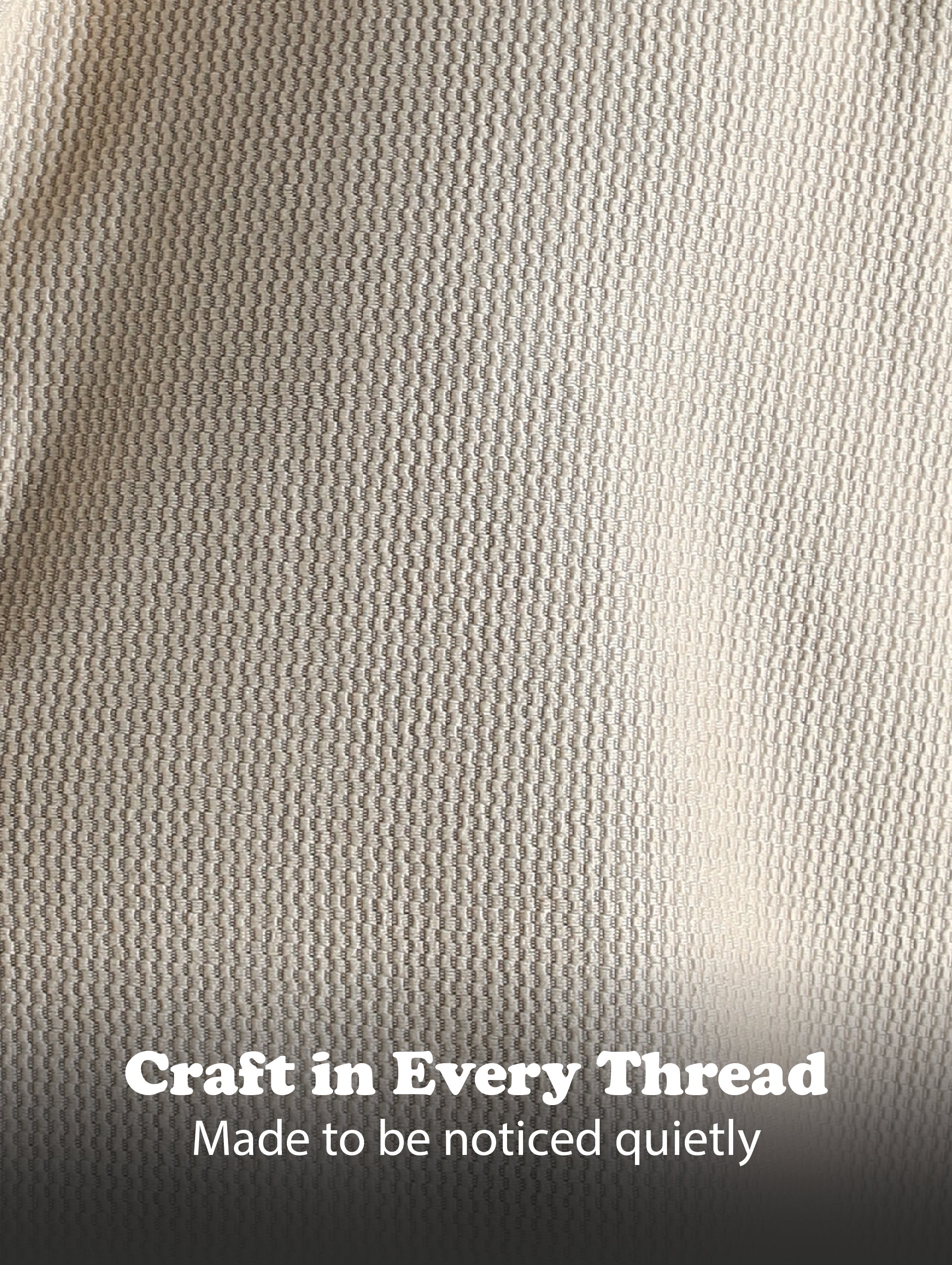 Men Cream Textured Spread Collar Shirt