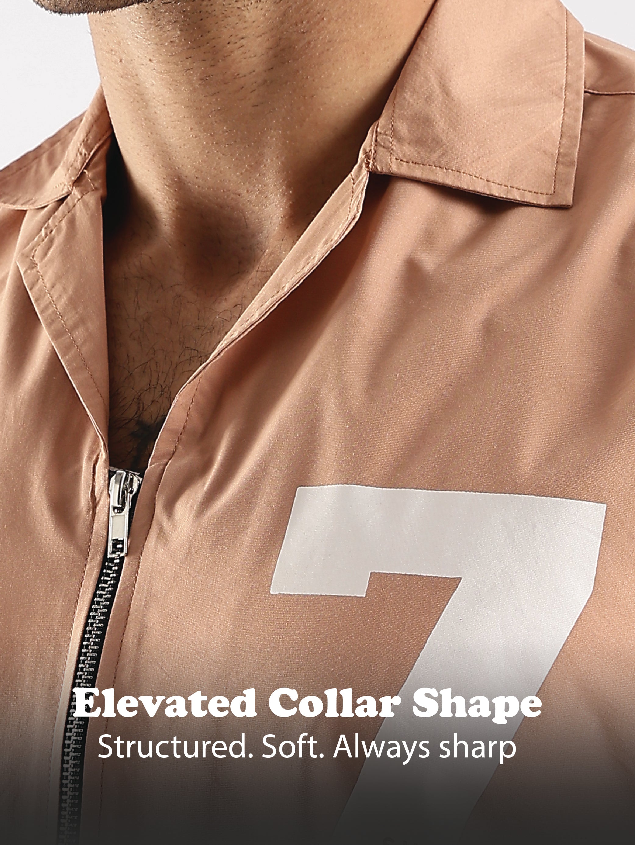 Men Peach Slim Fit Shirt