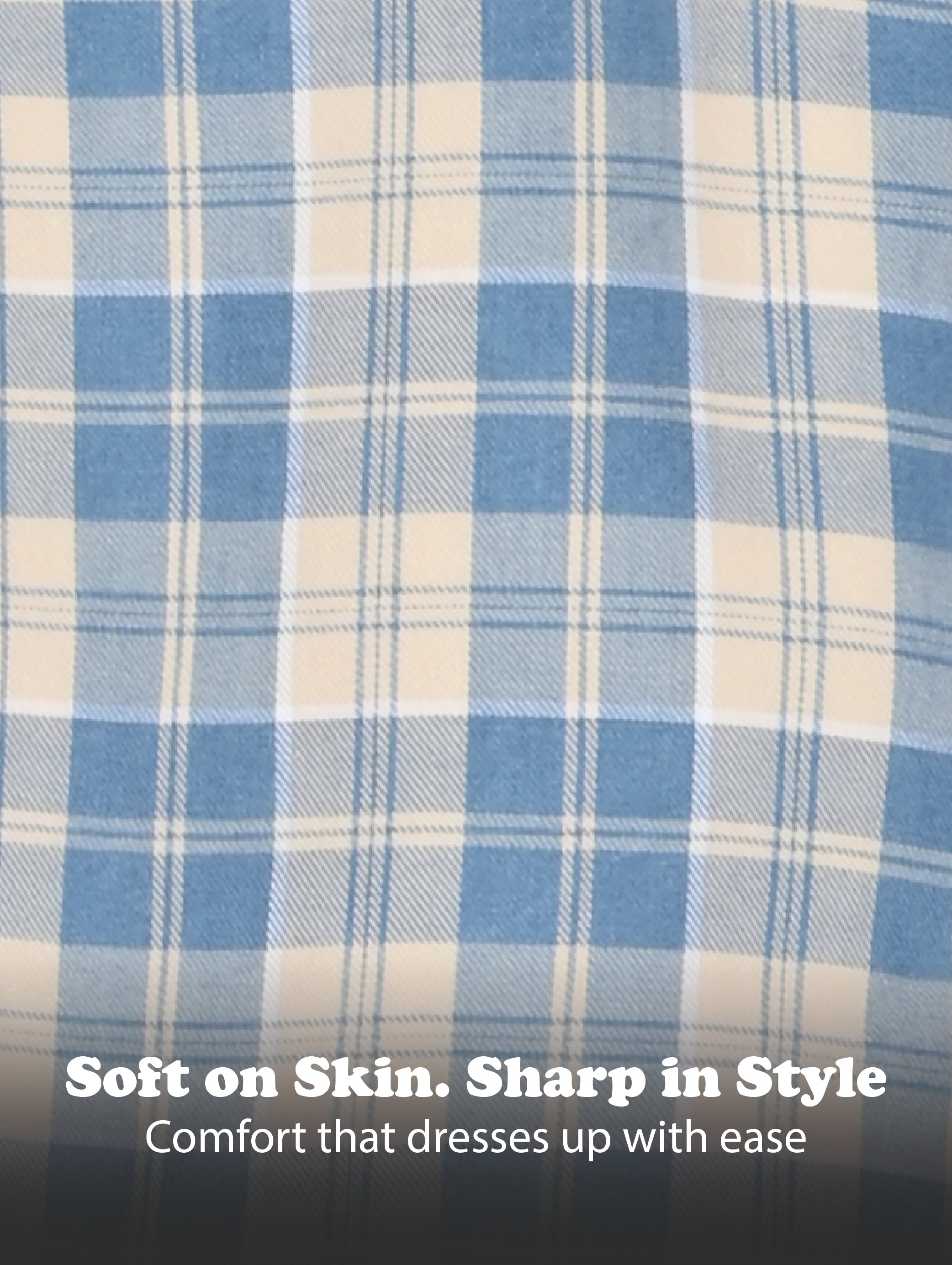 Men Indigo Dyed Checked Shirt