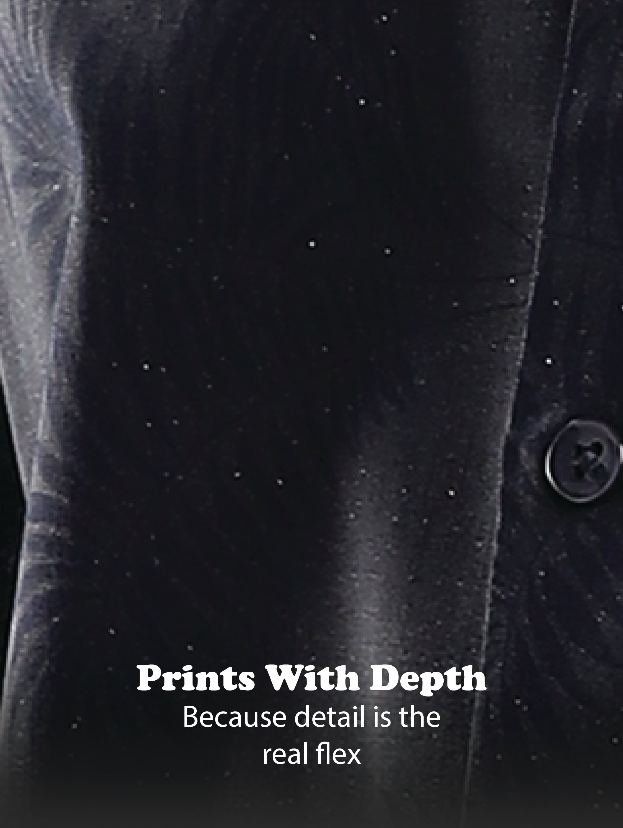 Men Navy Blue Glitter print festive wear