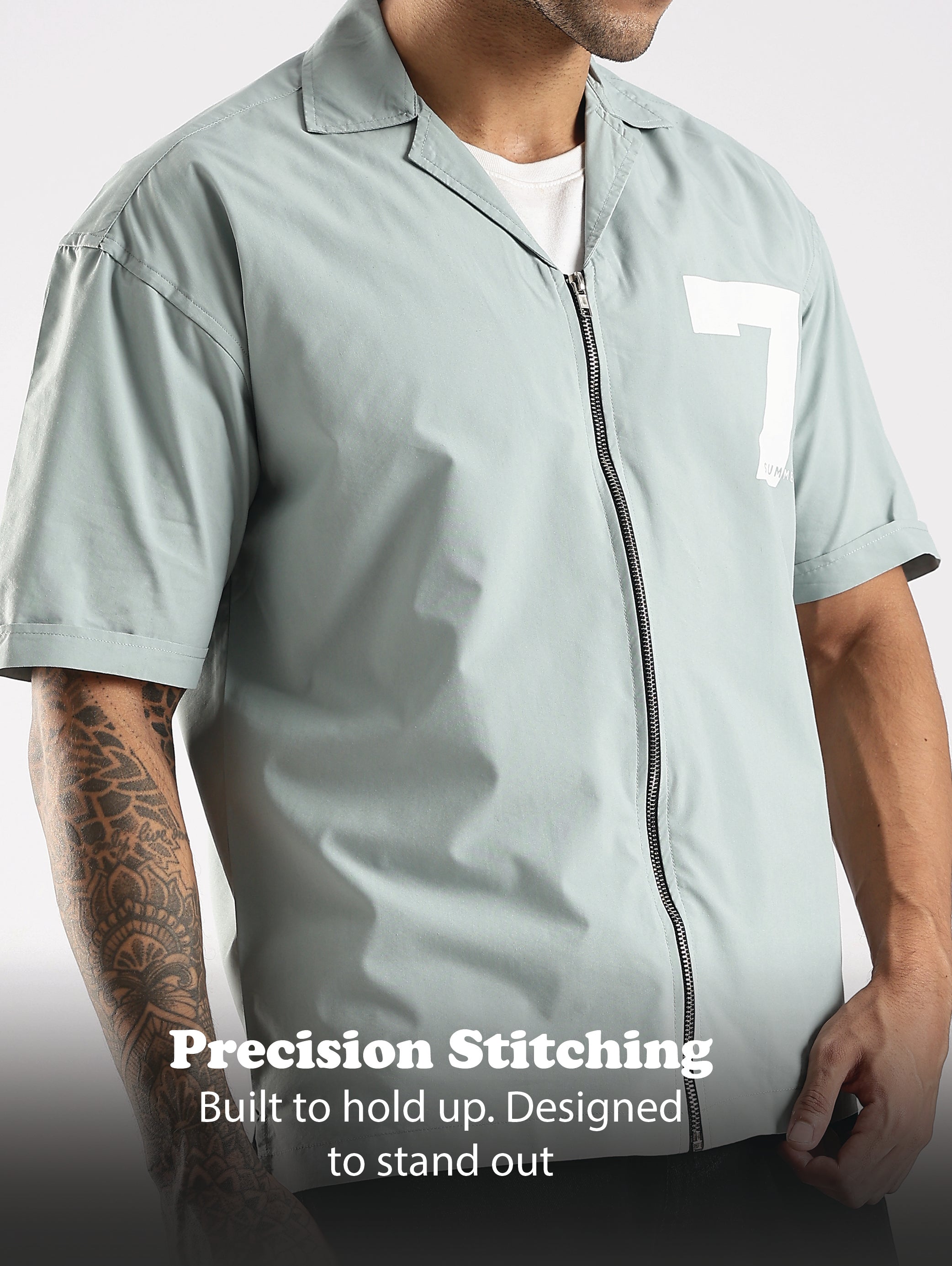 Men Green Slim Fit Shirt