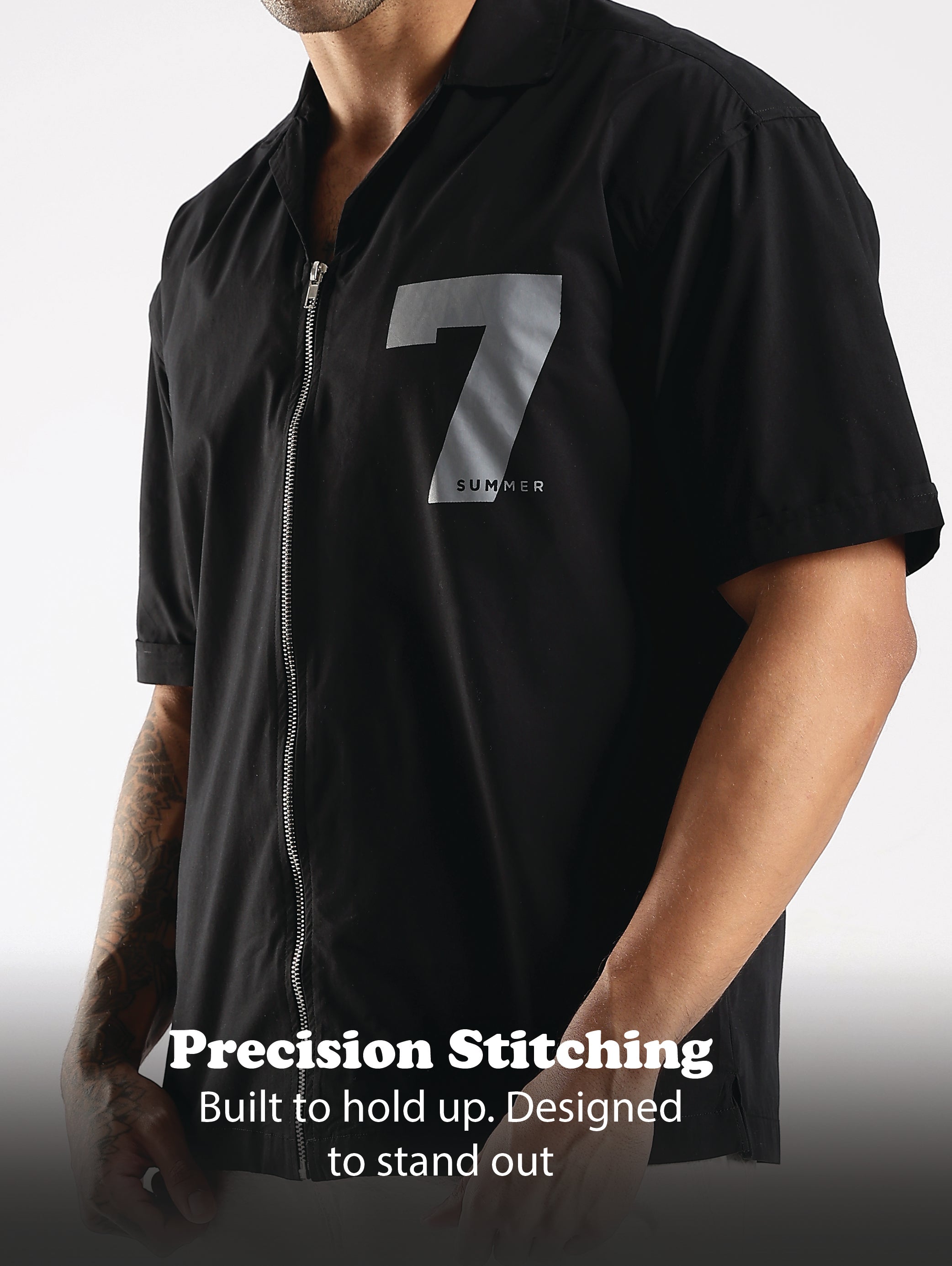 Men Black Slim Fit Shirt