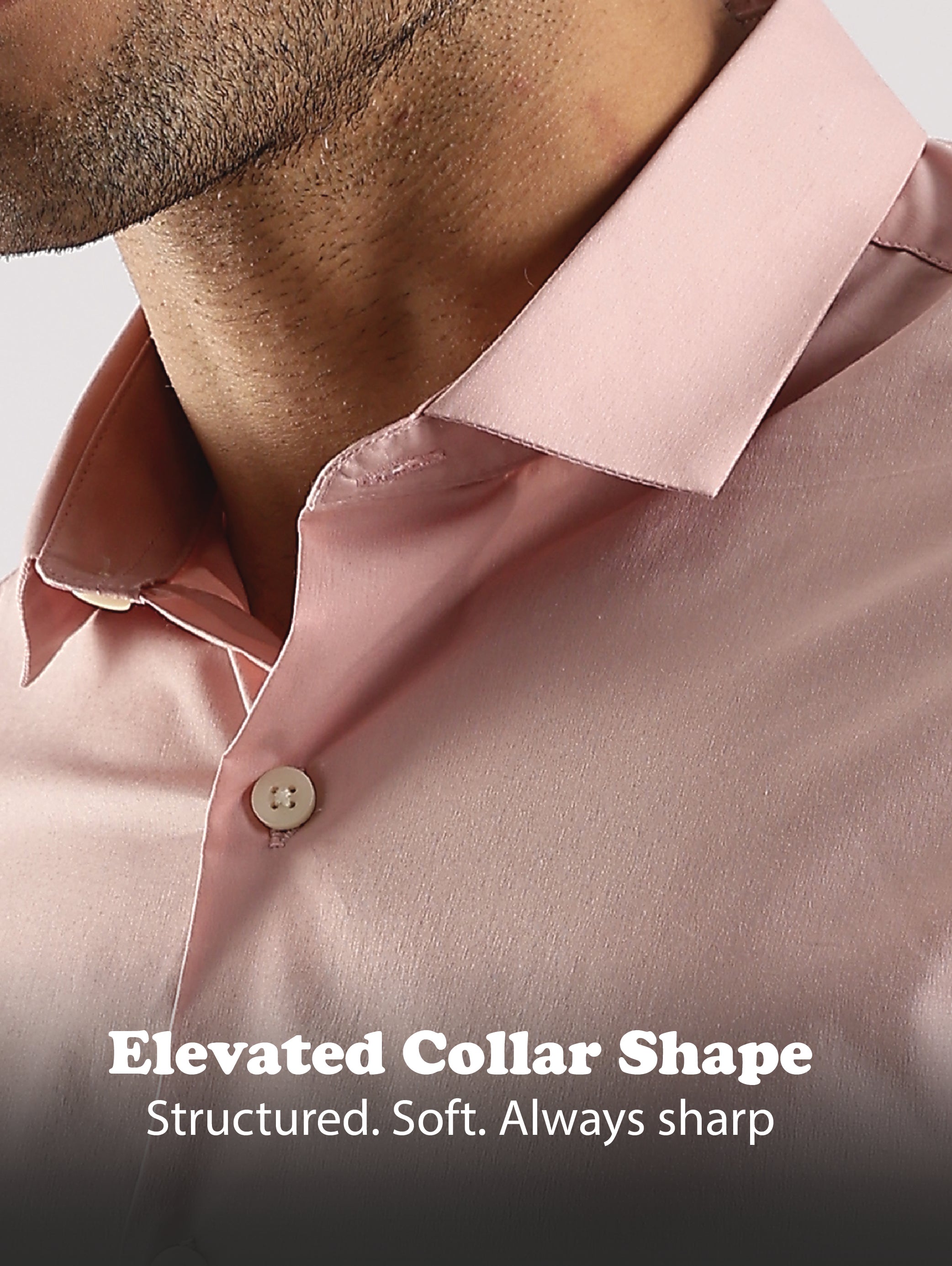 Men Pink Cotton Slim Fit Shirt
