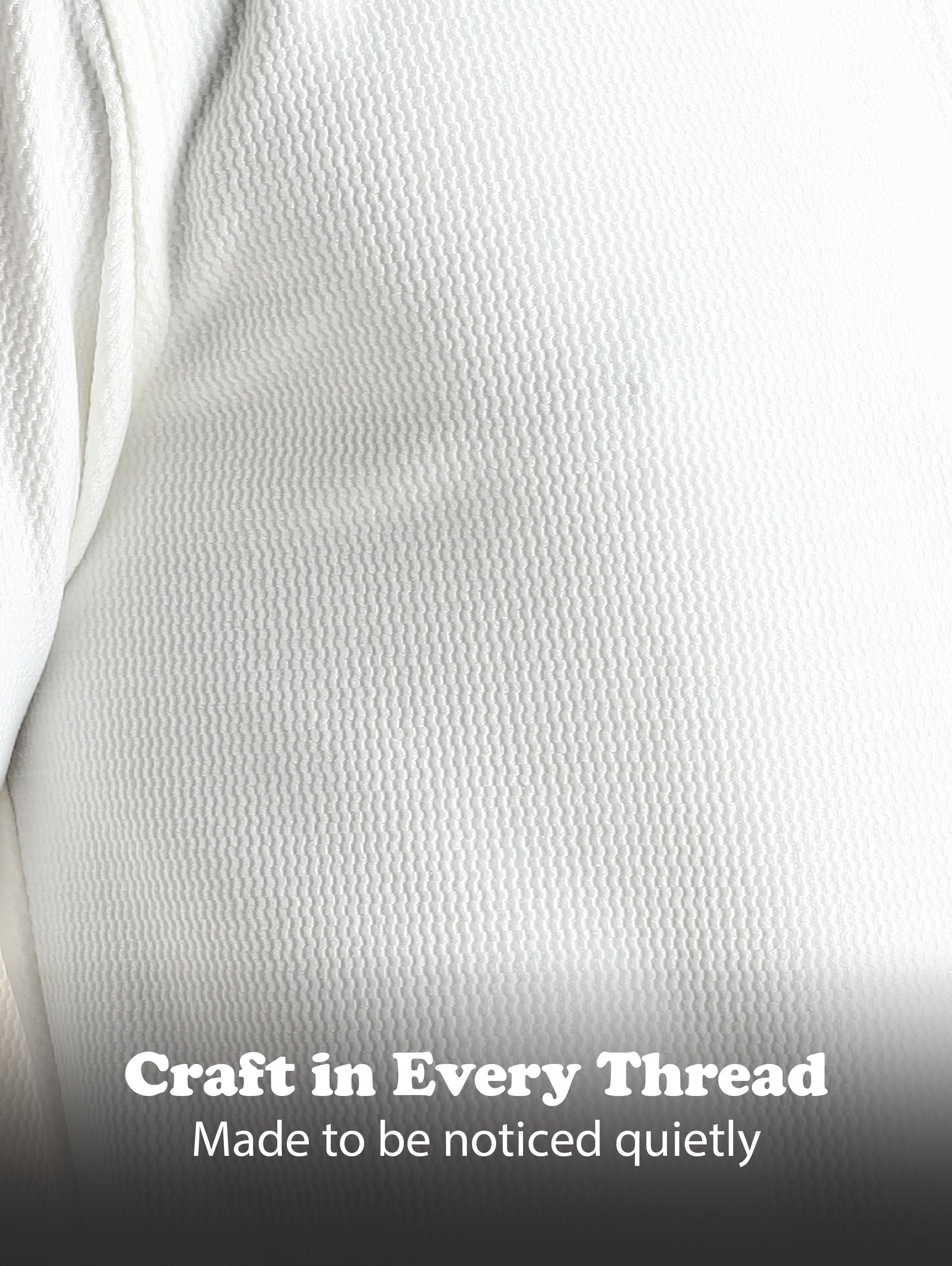 Men White Textured Spread Collar Shirt