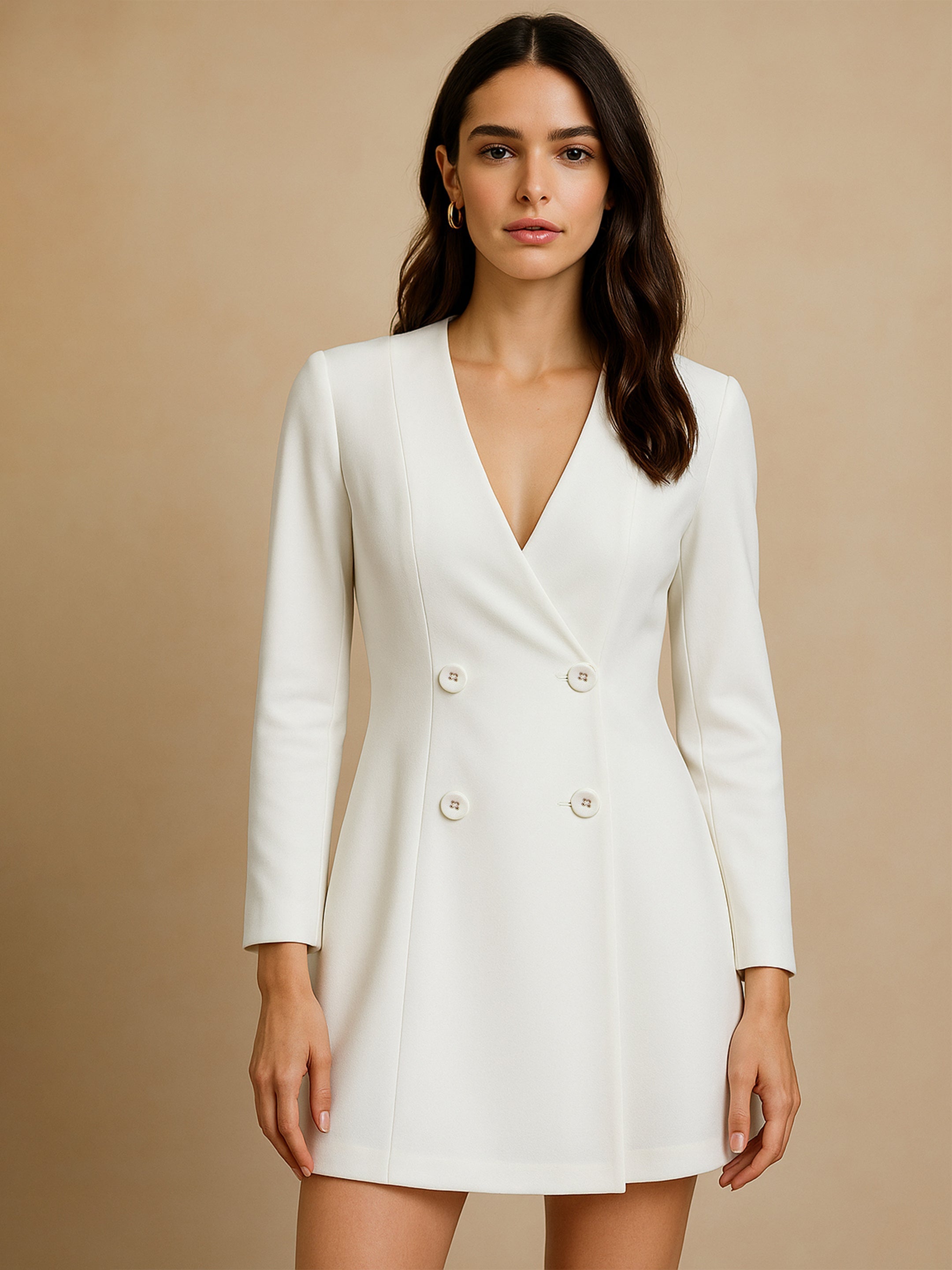 Women White  Short Dress