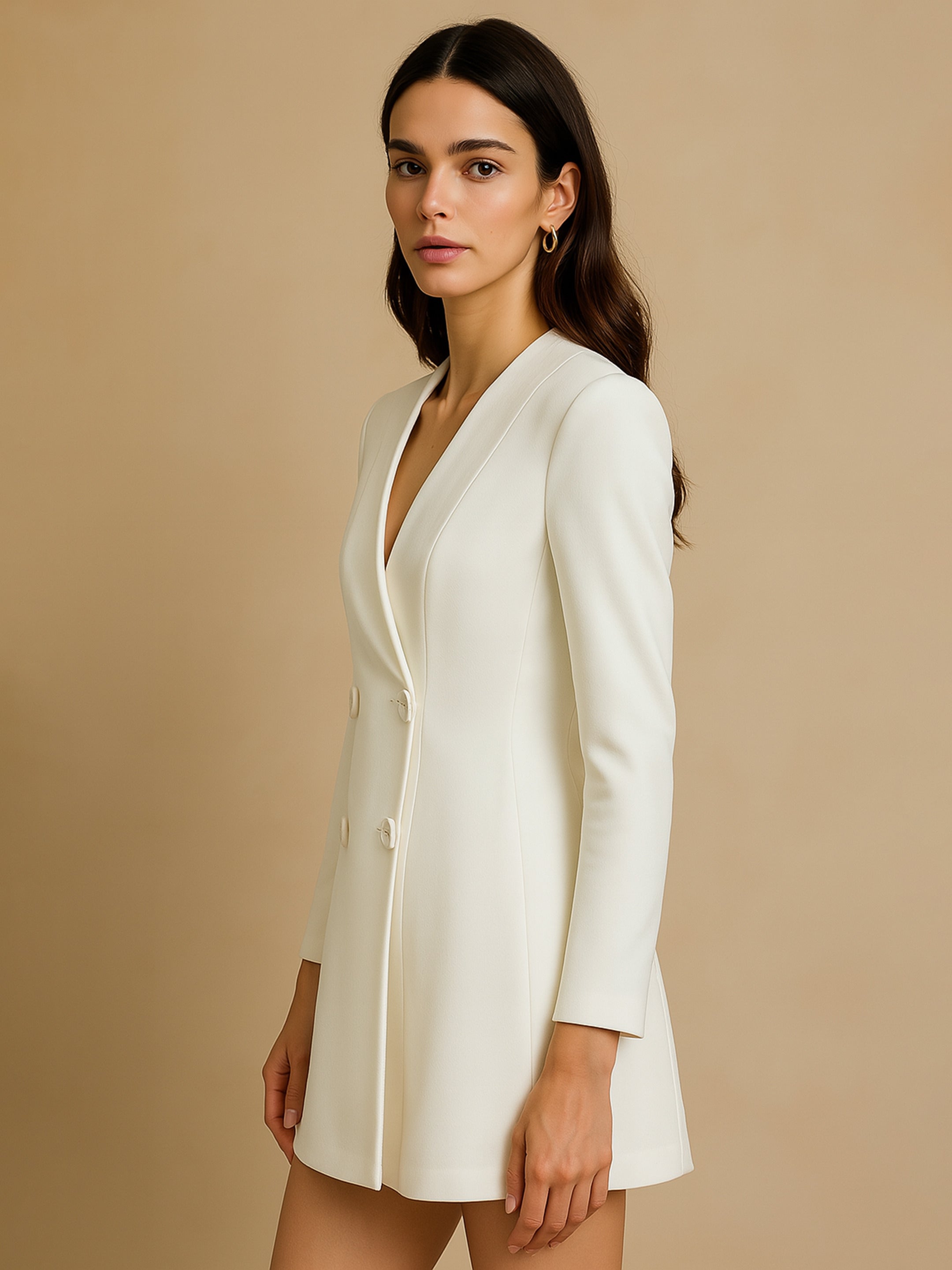 Women White  Short Dress