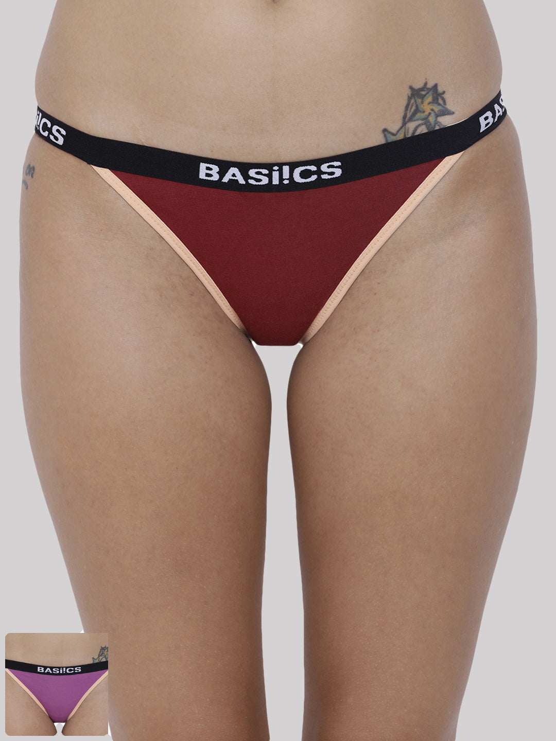 Women Moda Fashionable Brief Panty Pack of 2