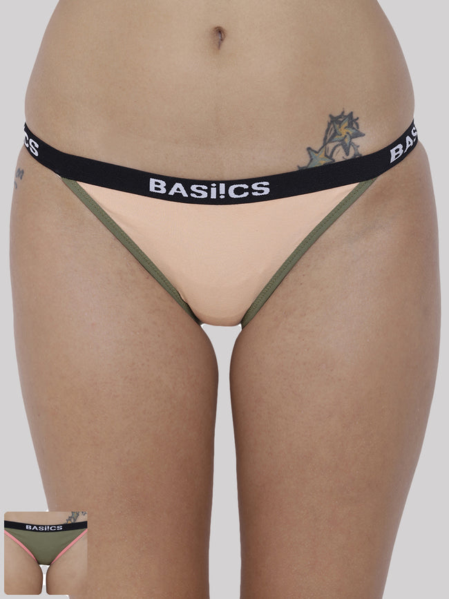 Women Moda Fashionable Brief Panty Pack of 2