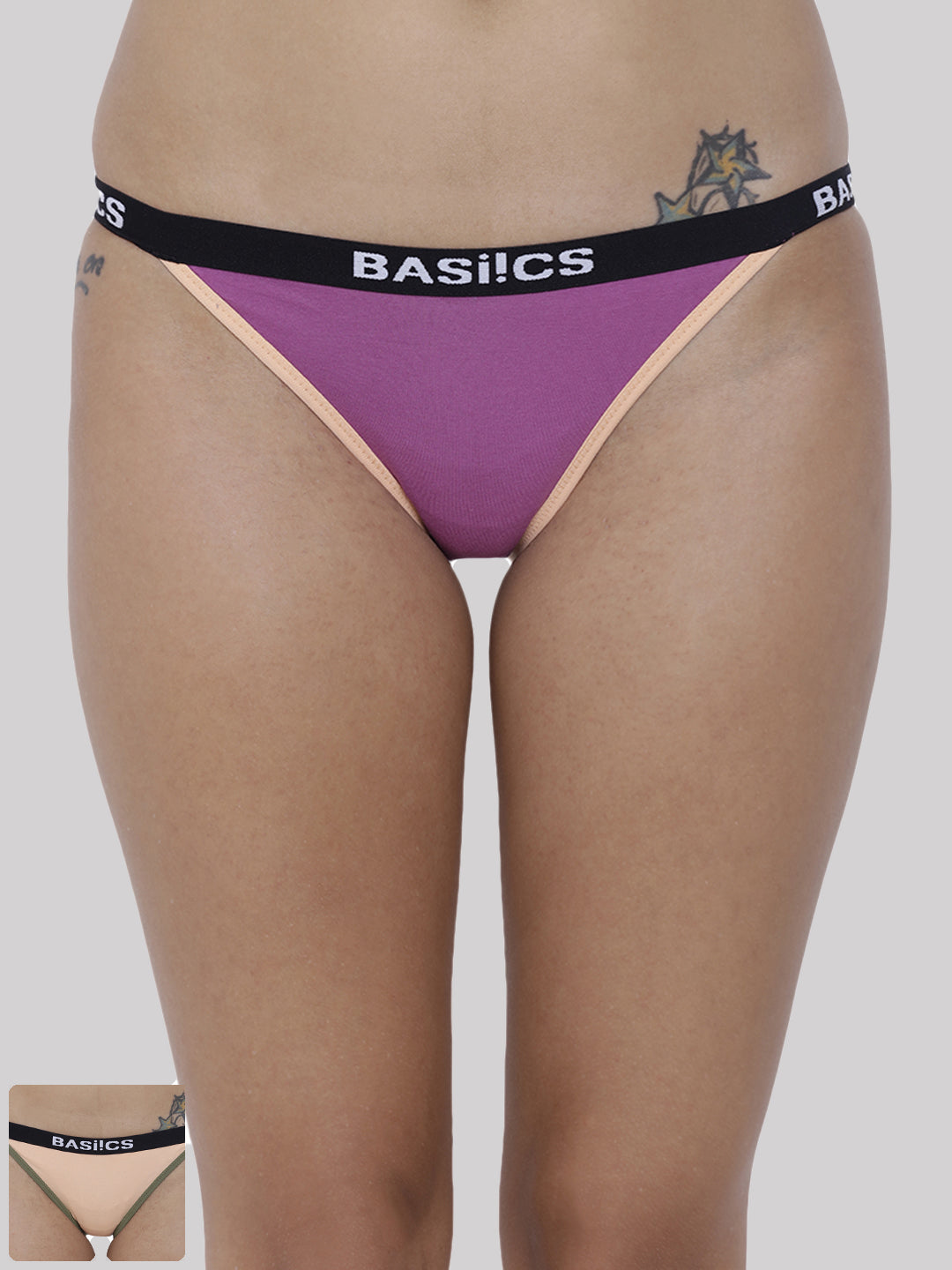 Women Moda Fashionable Brief Panty Pack of 2