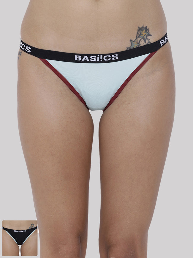 Women Moda Fashionable Brief Panty Pack of 2