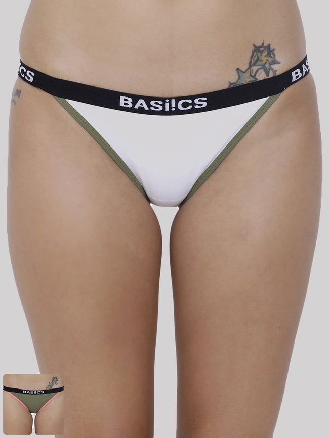Women Moda Fashionable Brief Panty Pack of 2