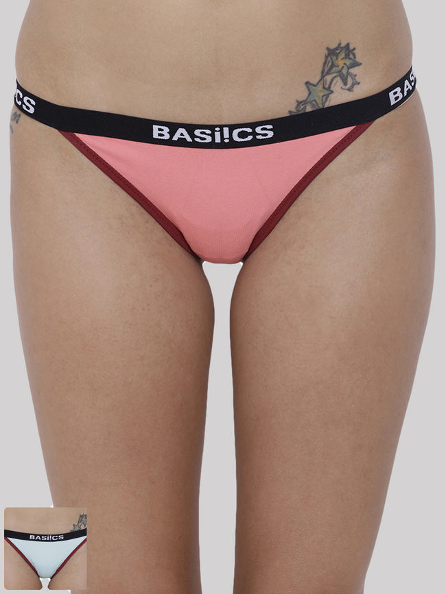 Women Moda Fashionable Brief Panty Pack of 2