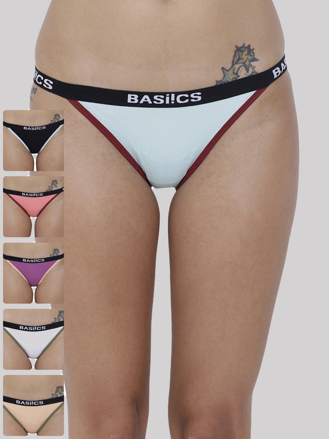 Women Moda Fashionable Brief Panty Pack of 6