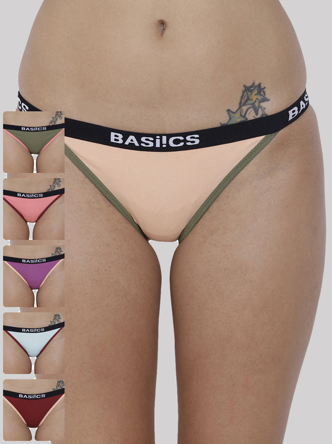 Women Moda Fashionable Brief Panty Pack of 6