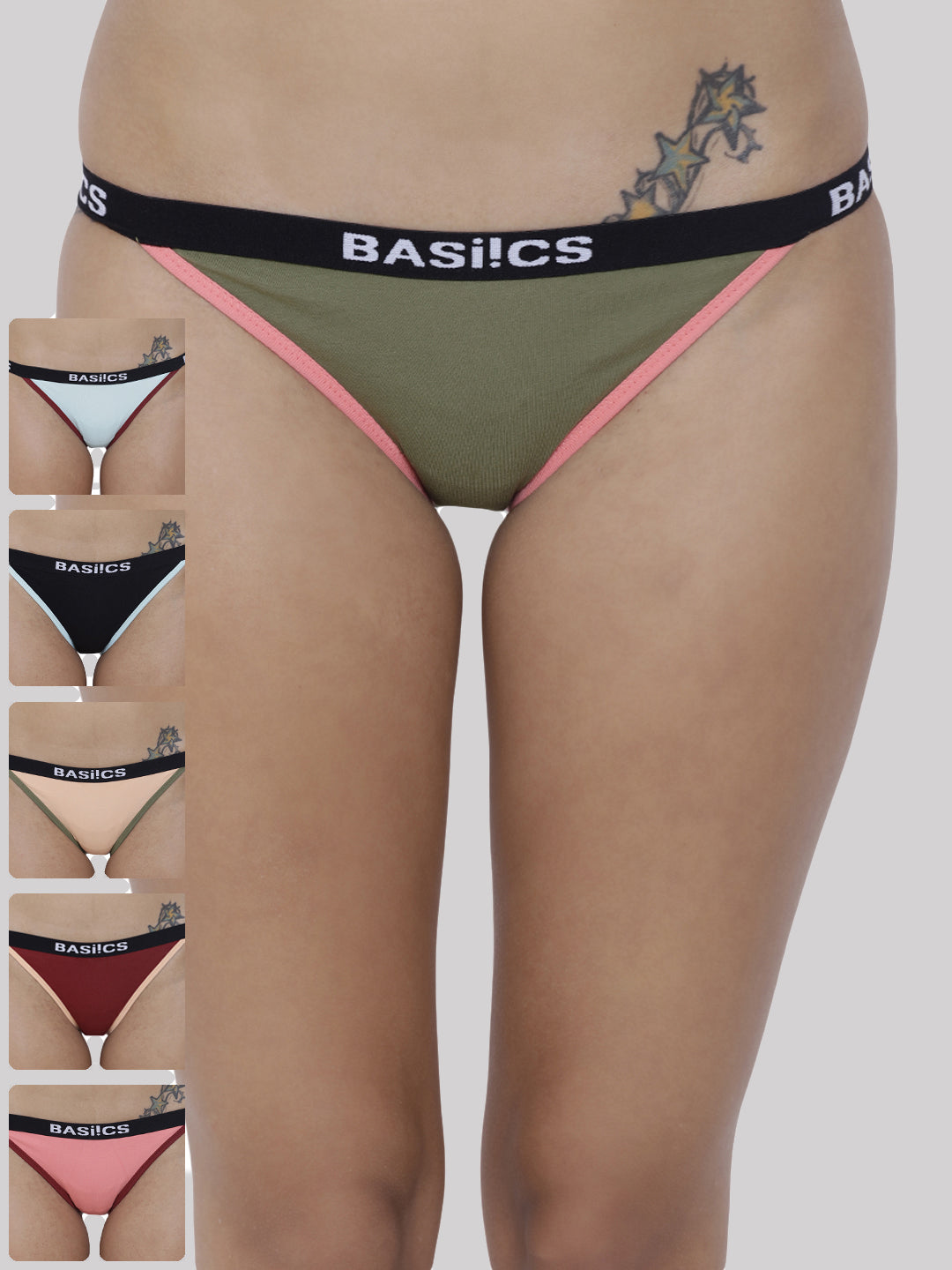 Women Moda Fashionable Brief Panty Pack of 6