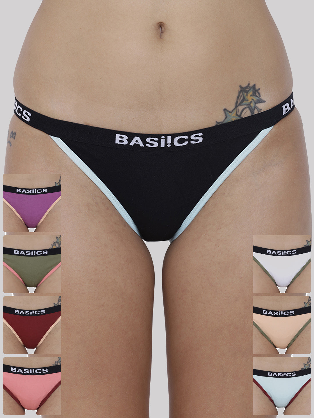 Women Moda Fashionable Brief Panty Pack of 8