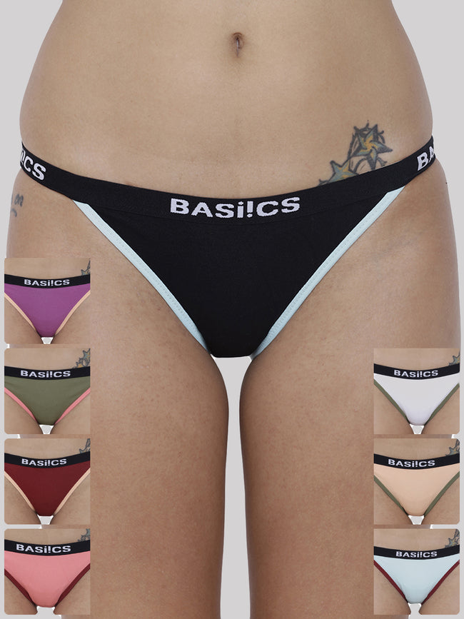 Women Moda Fashionable Brief Panty Pack of 8