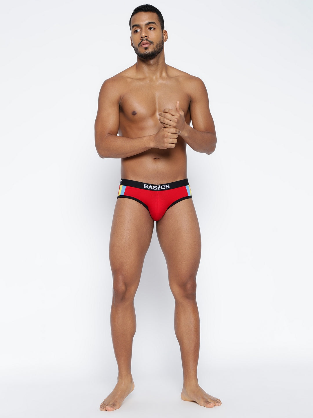 Men Double Striped Brief