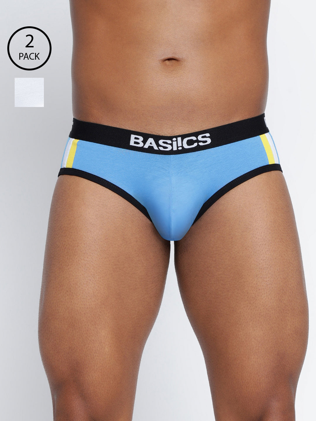 Men Double Striped Brief Pack of 2