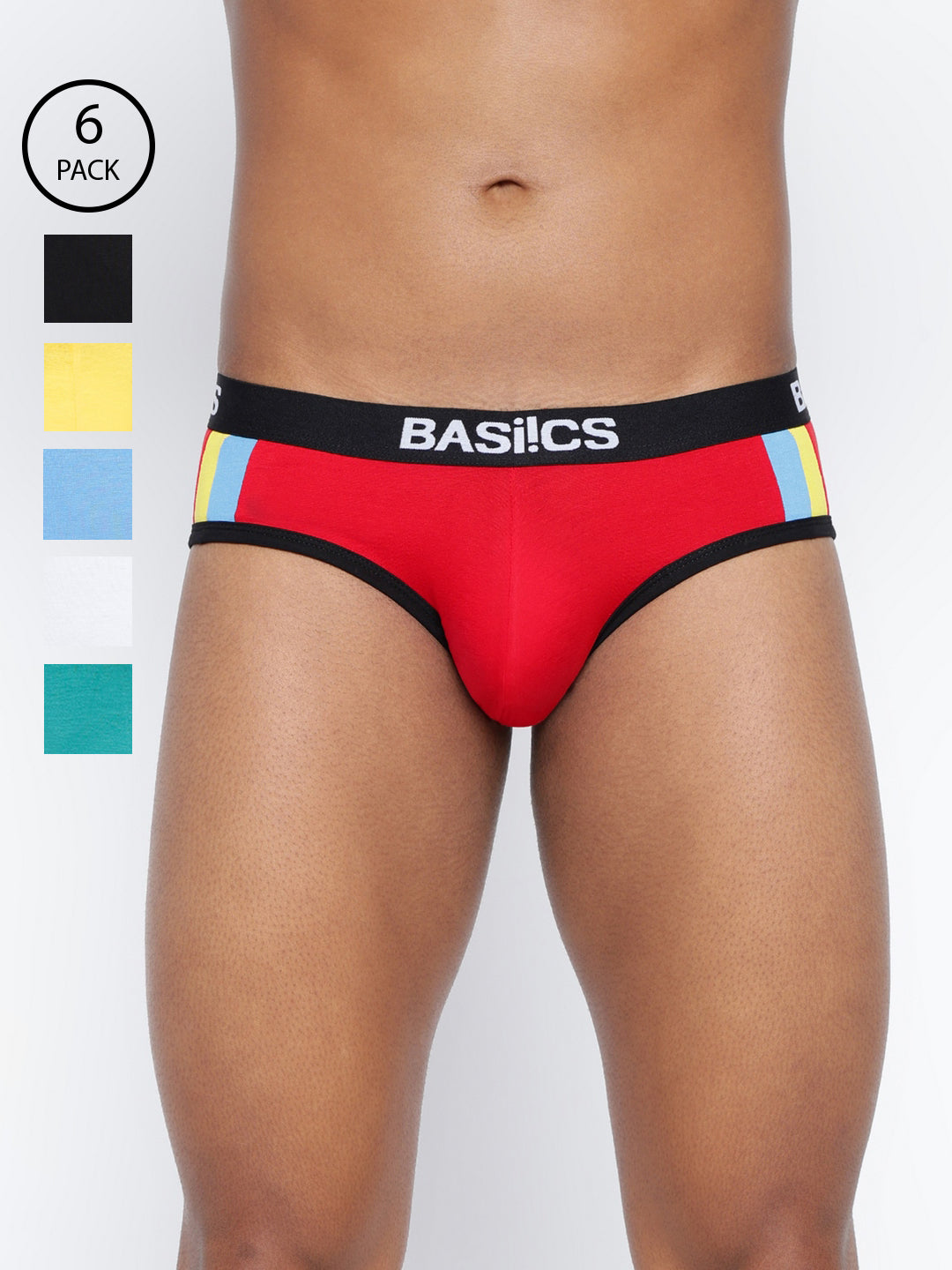 Men Double Stripe Classic Brief Pack of 6