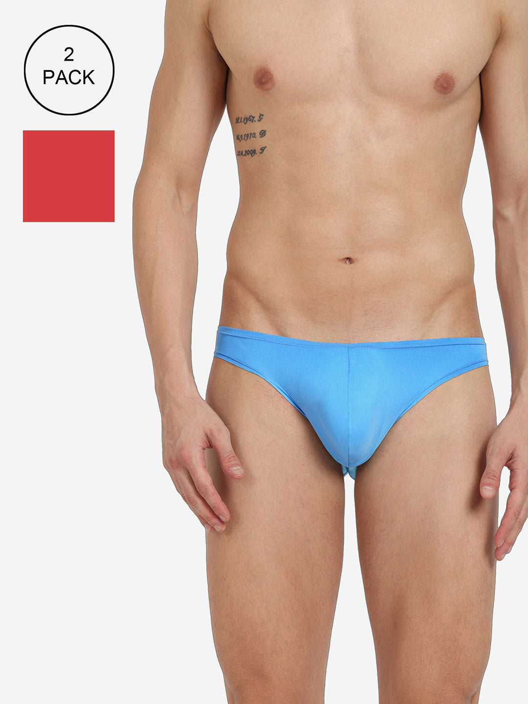 Men Semi-Seamless Featherlight Brief Pack of 2