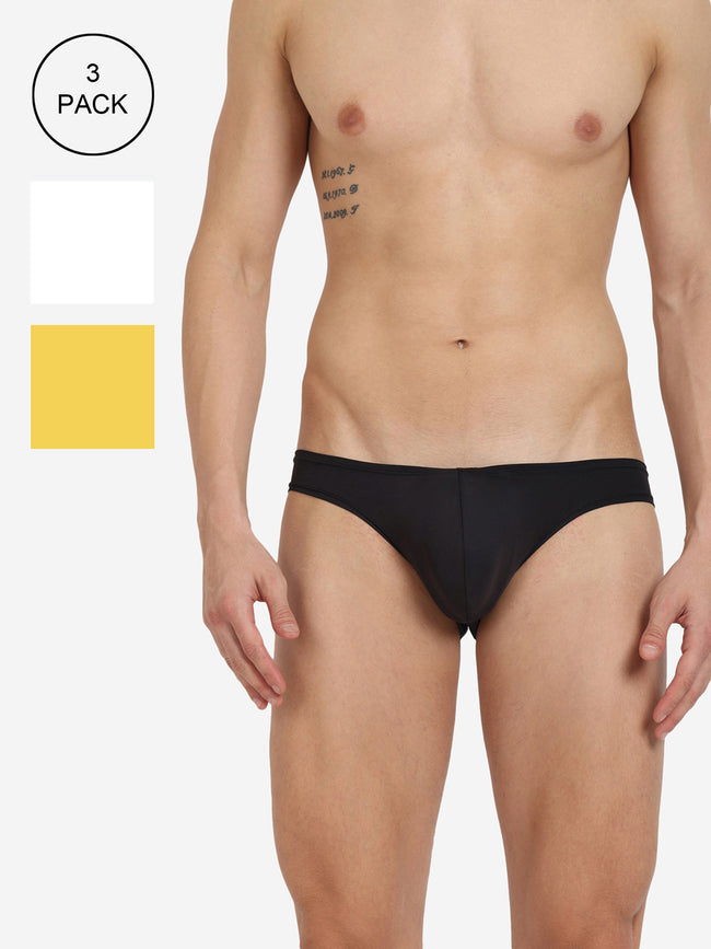 Men Semi-Seamless Featherlight Brief Pack of 3