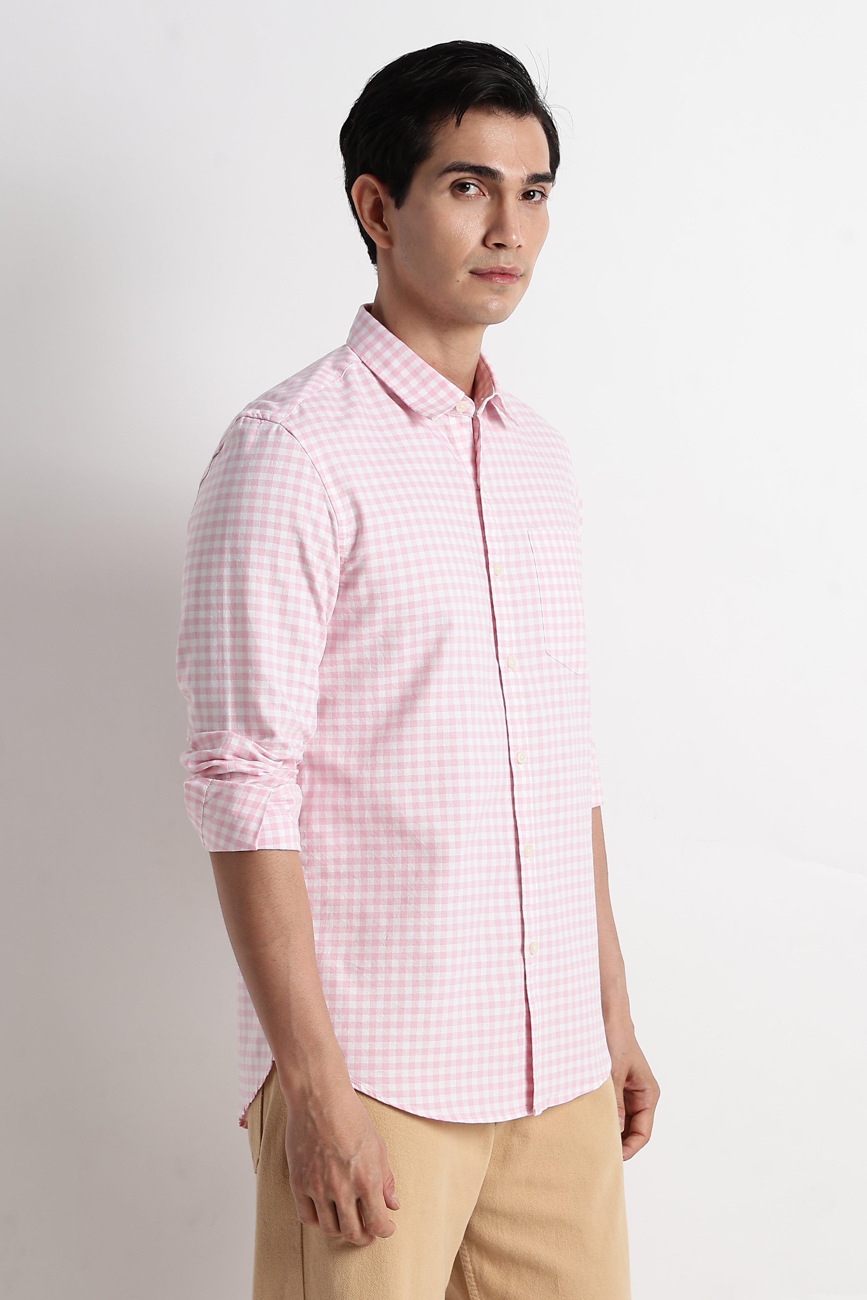 Men Classic Oxford Check Shirt