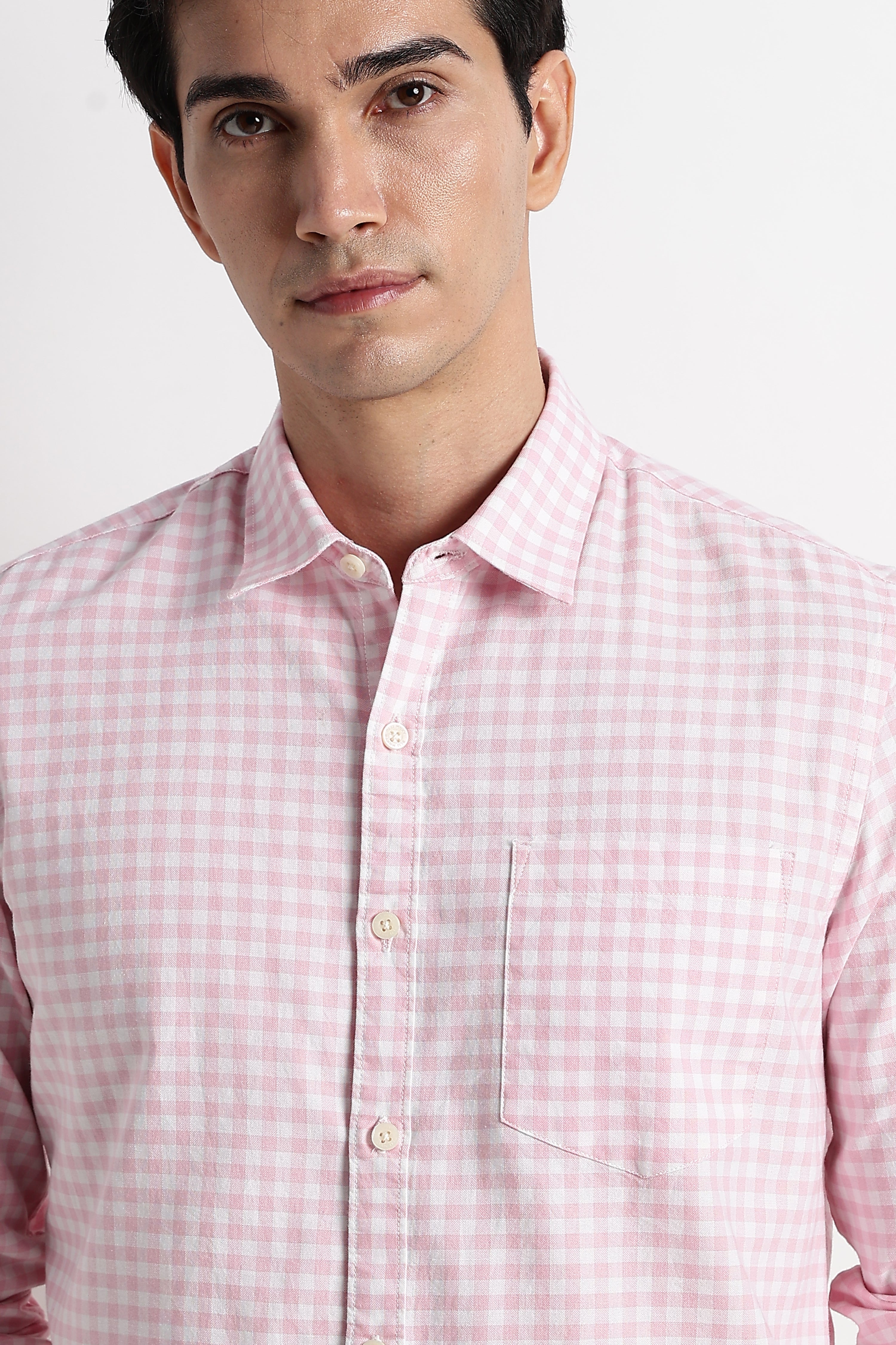 Men Classic Oxford Check Shirt