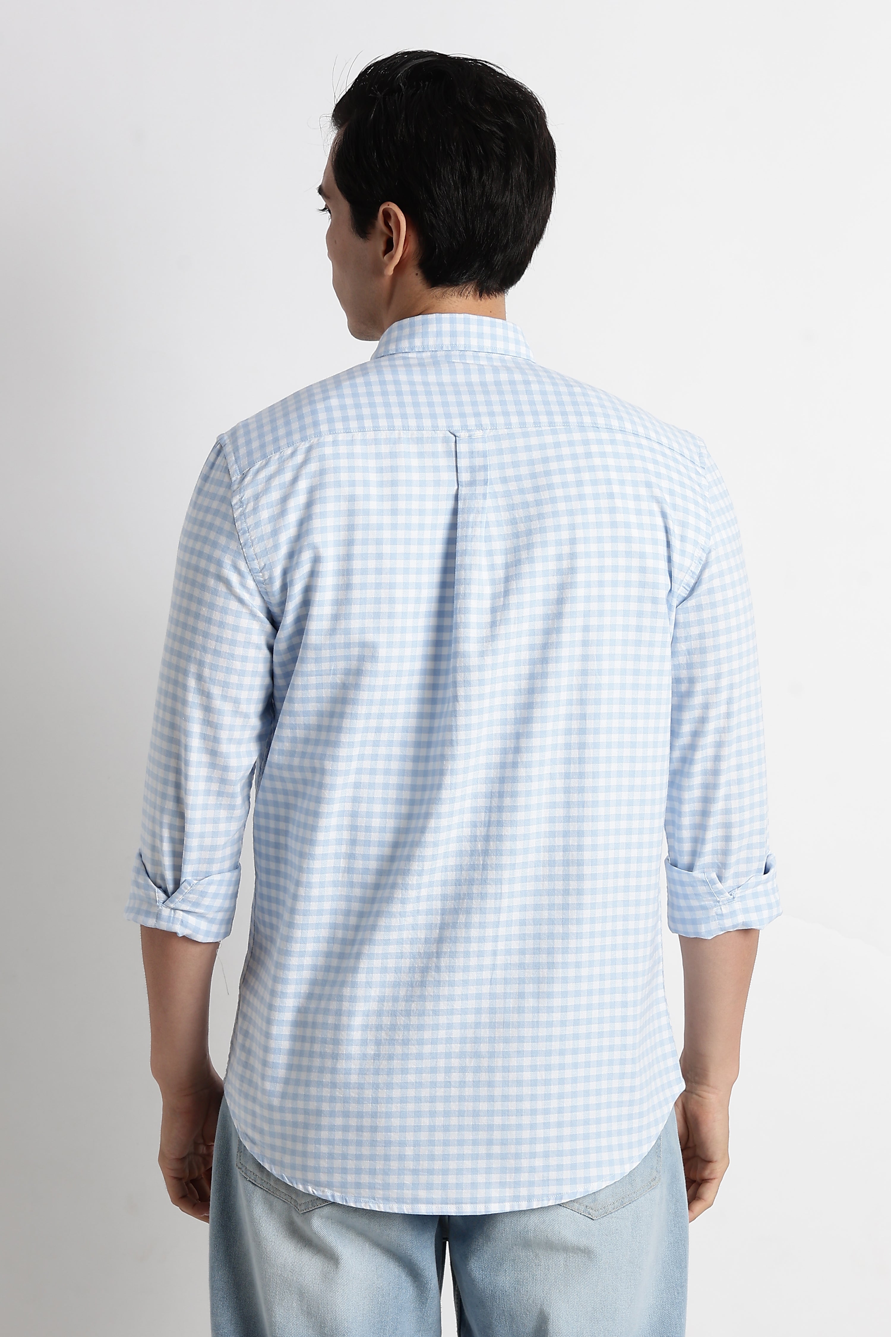 Men Classic Oxford Check Shirt