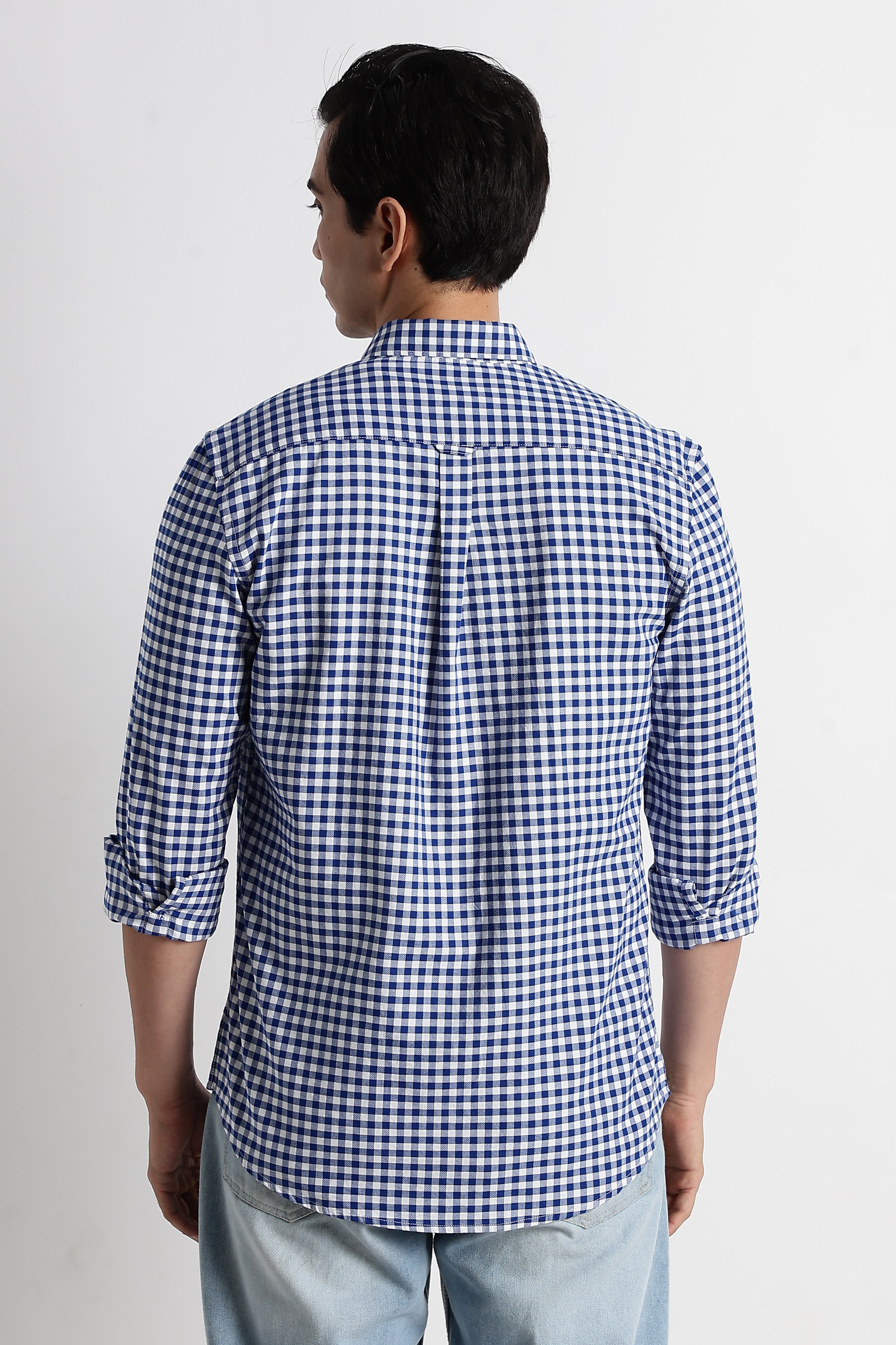 Men Classic Oxford Check Shirt