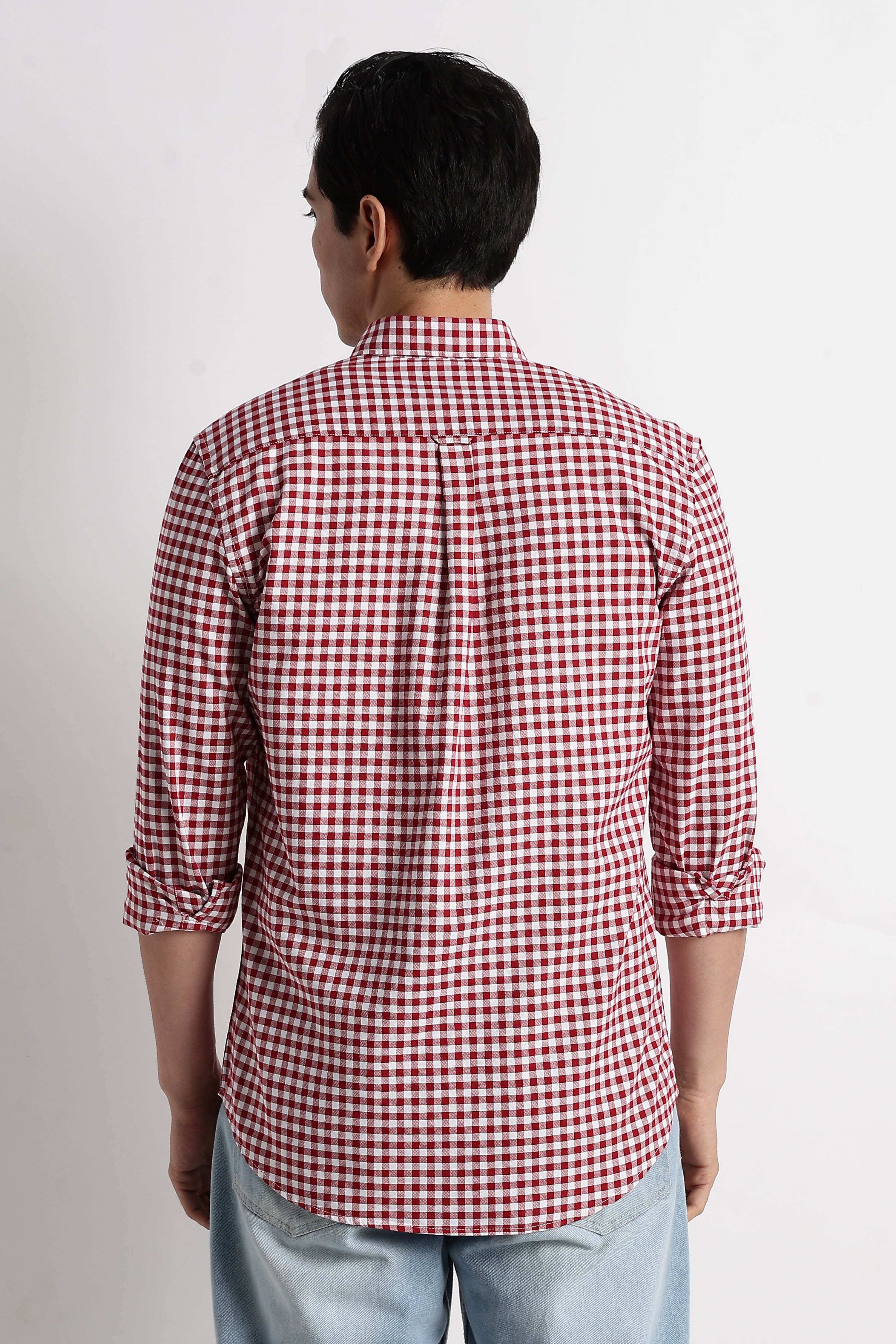 Men Classic Oxford Check Shirt