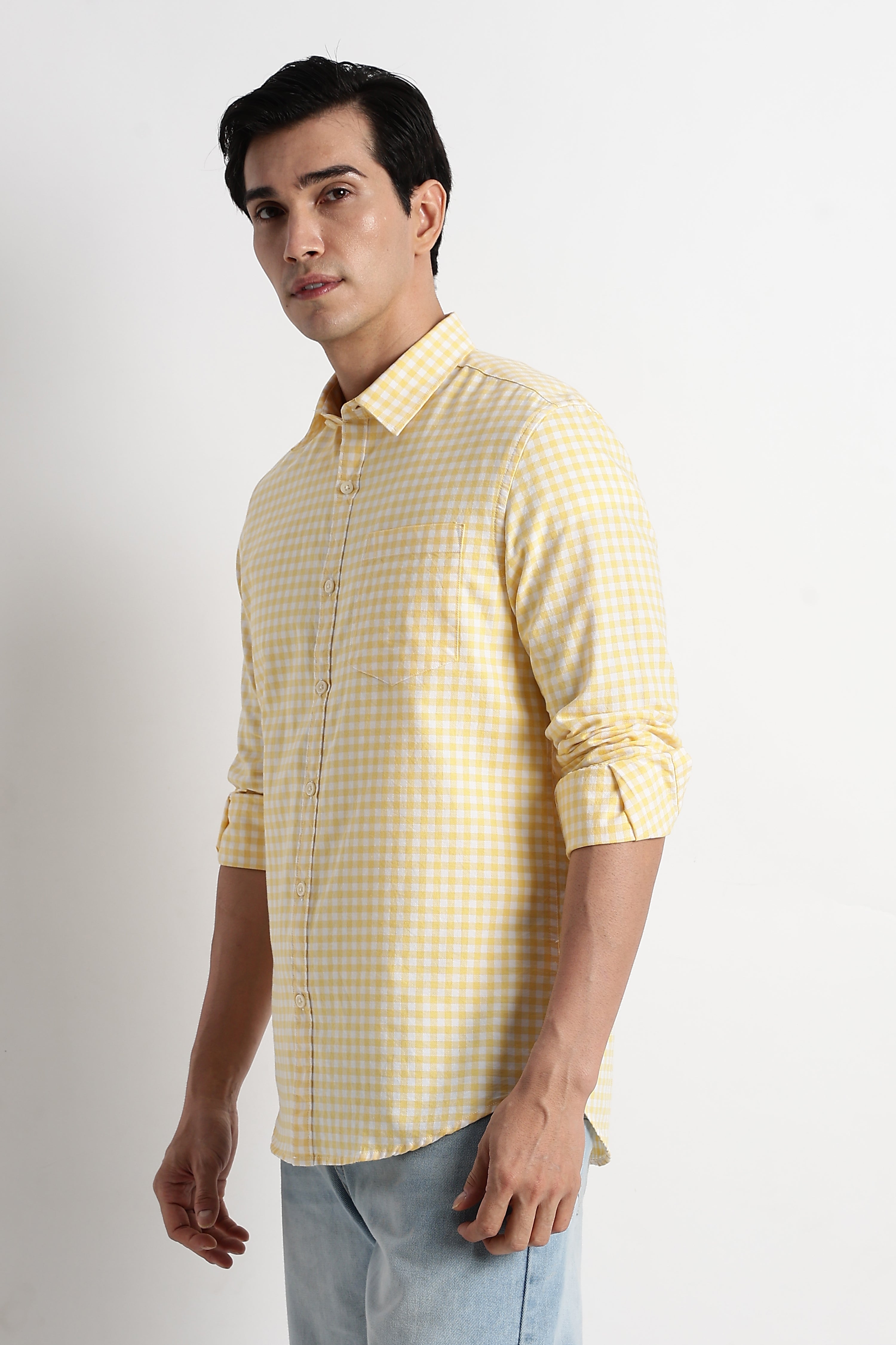Men Classic Oxford Check Shirt
