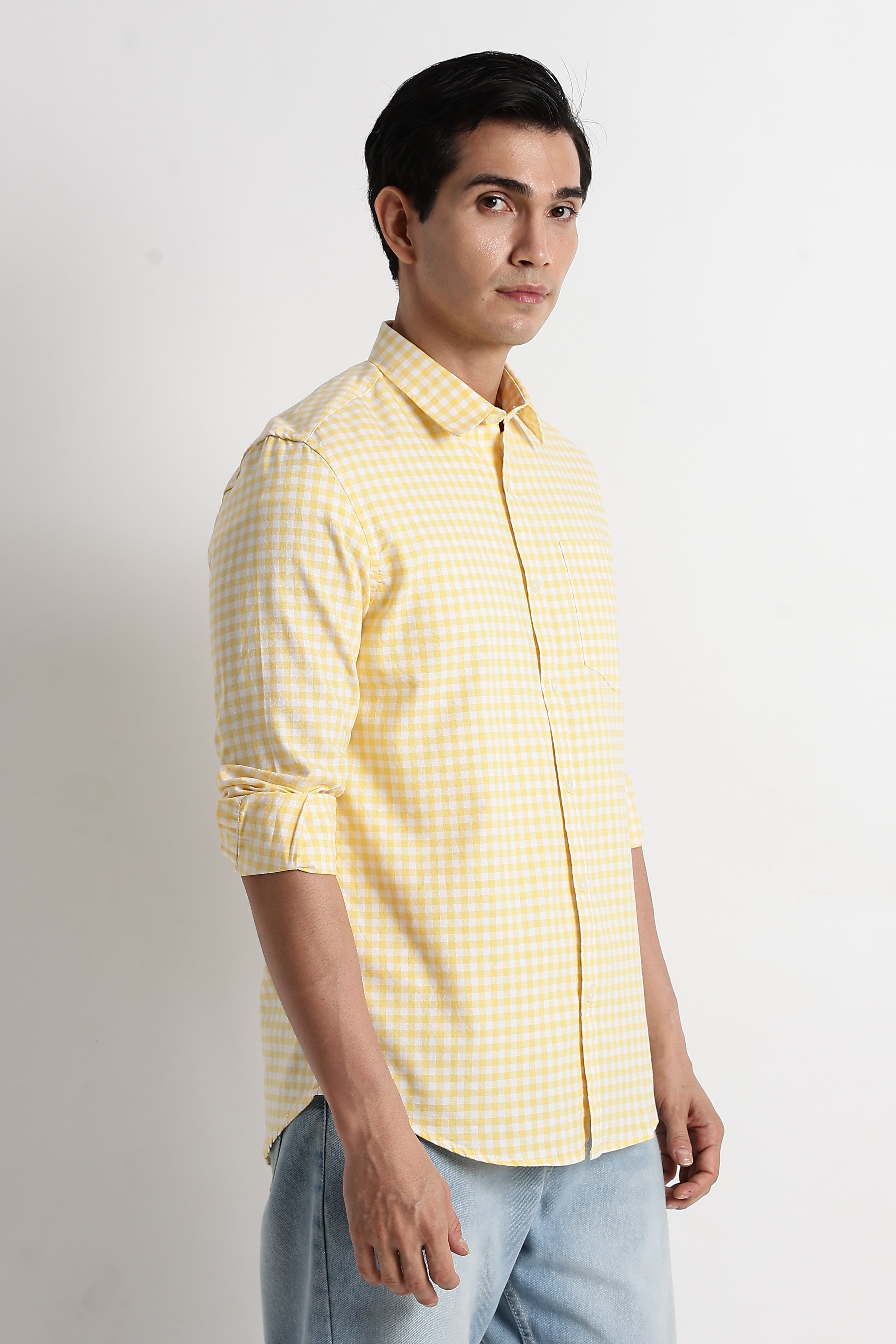 Men Classic Oxford Check Shirt