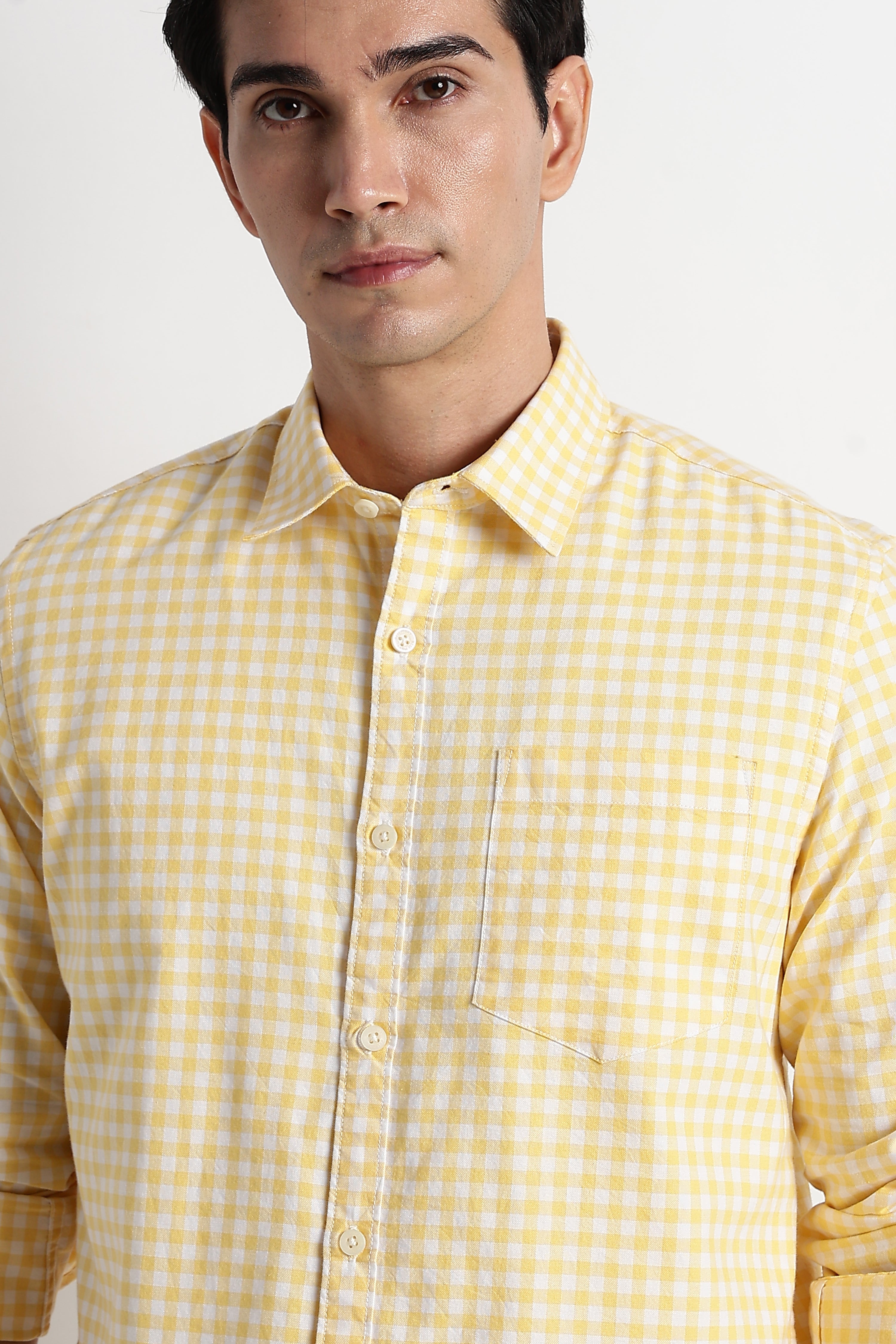 Men Classic Oxford Check Shirt