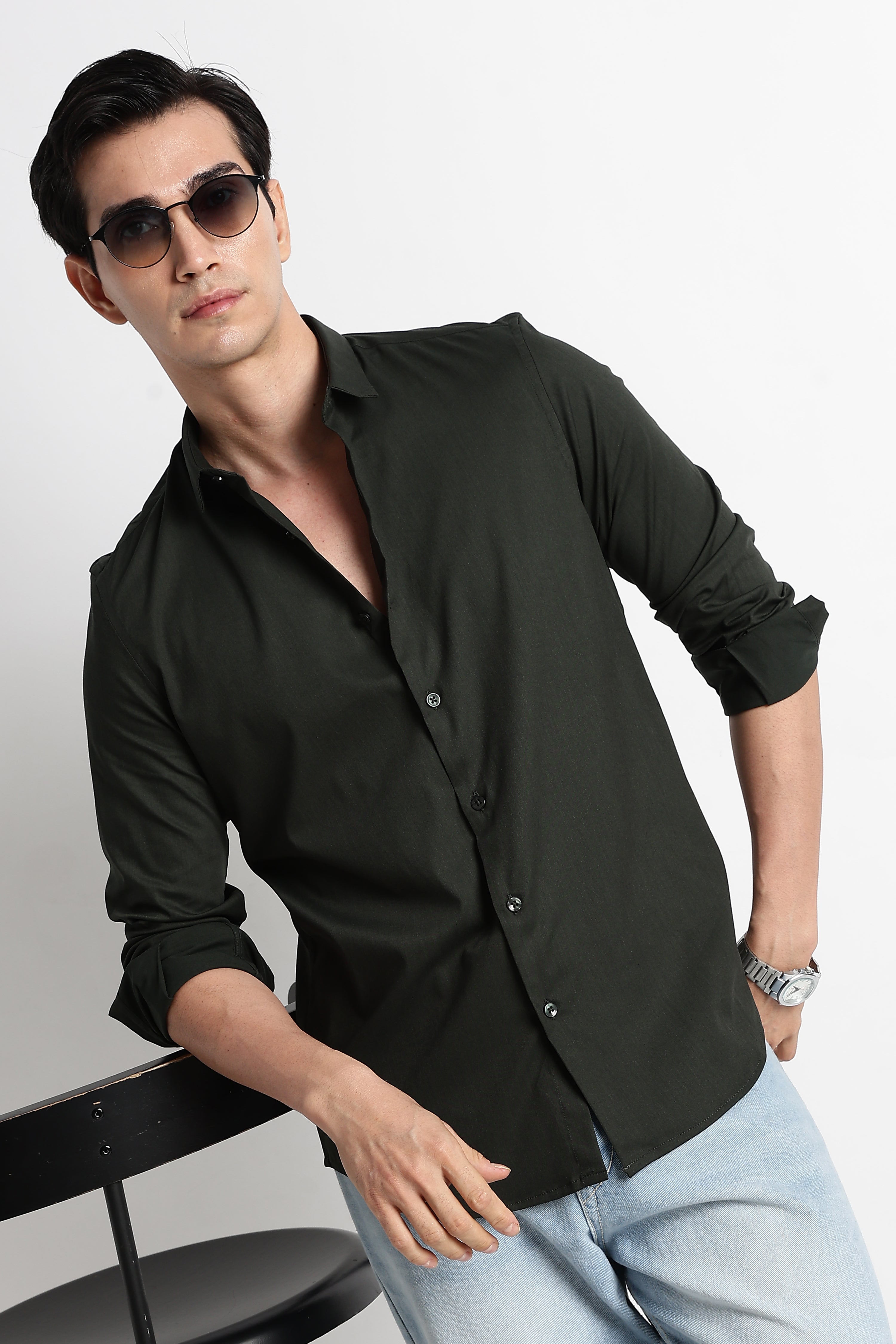 Men Essential Poly-Lycra Shirt