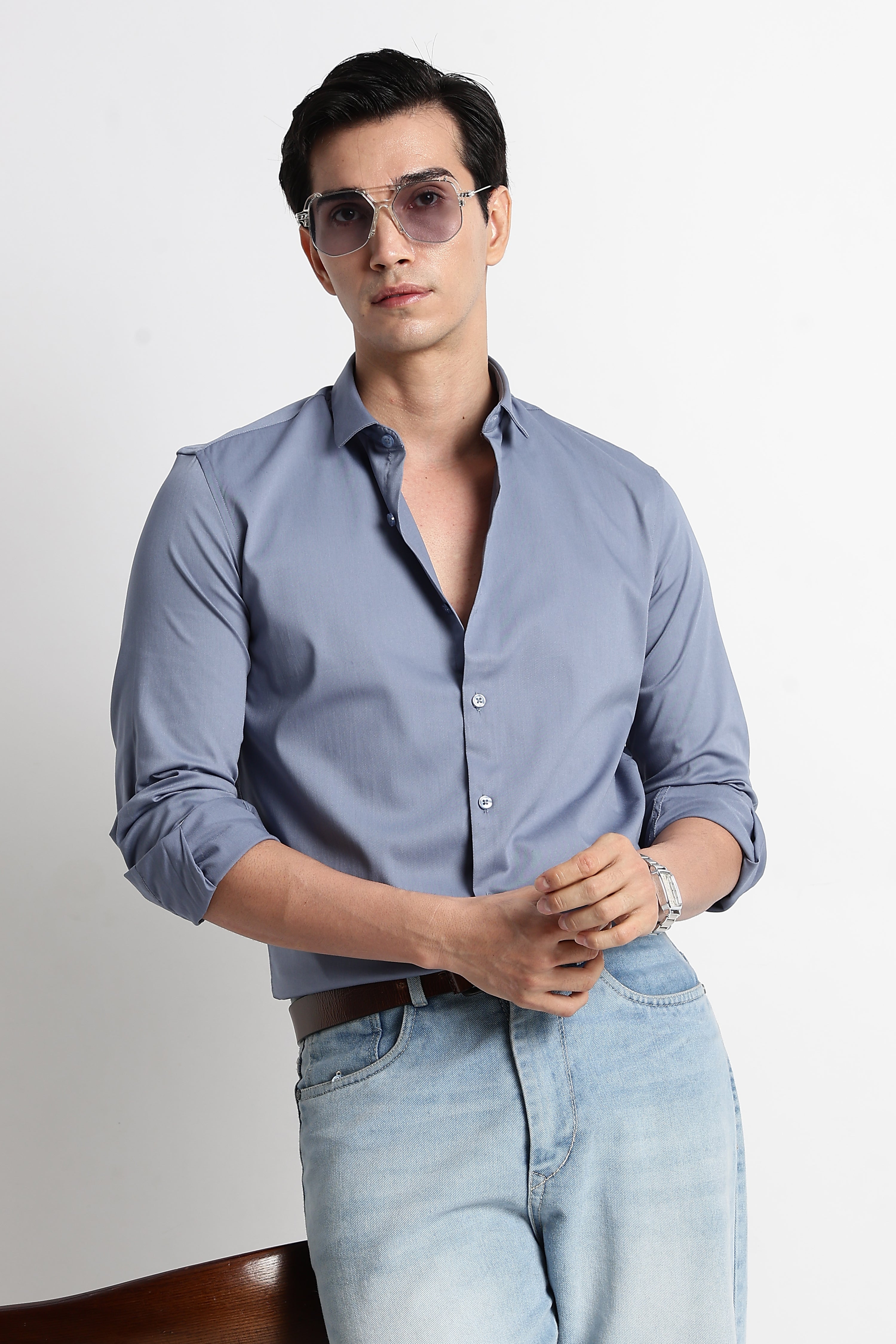 Men Essential Poly-Lycra Shirt