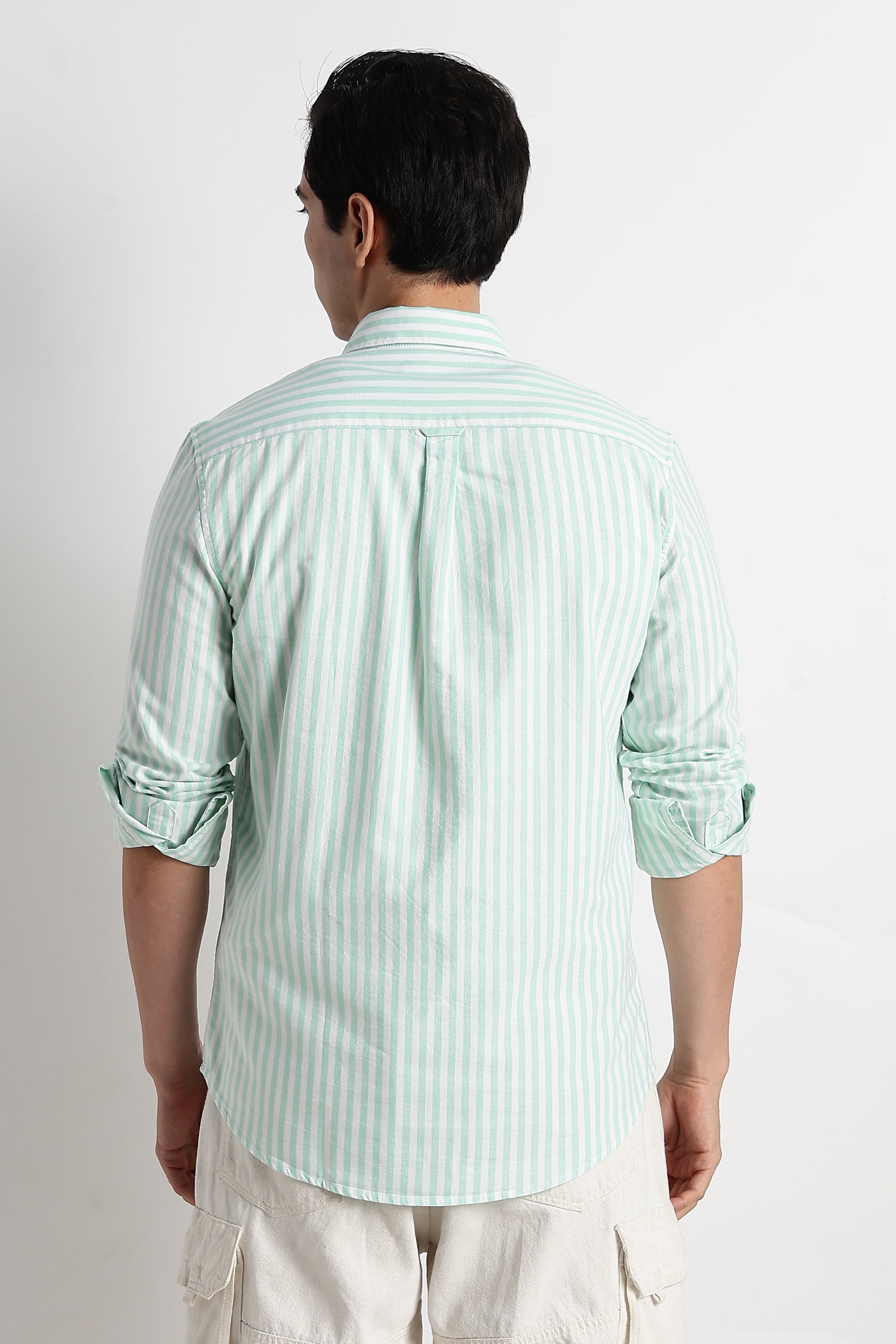 Men Cotton Striped Shirt