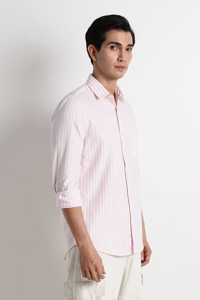 Men Cotton Striped Shirt