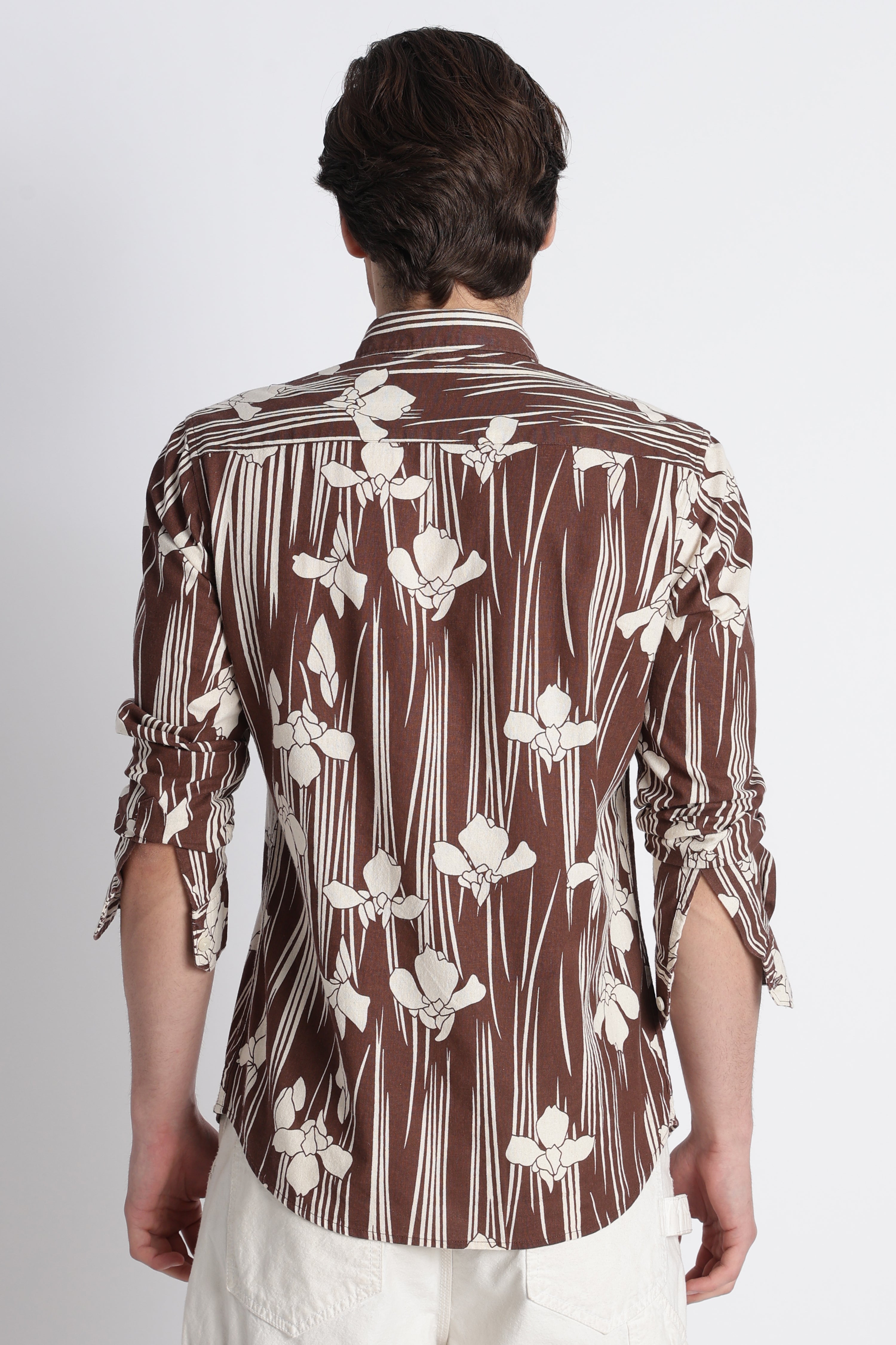 Men Abstract Block Print Shirt