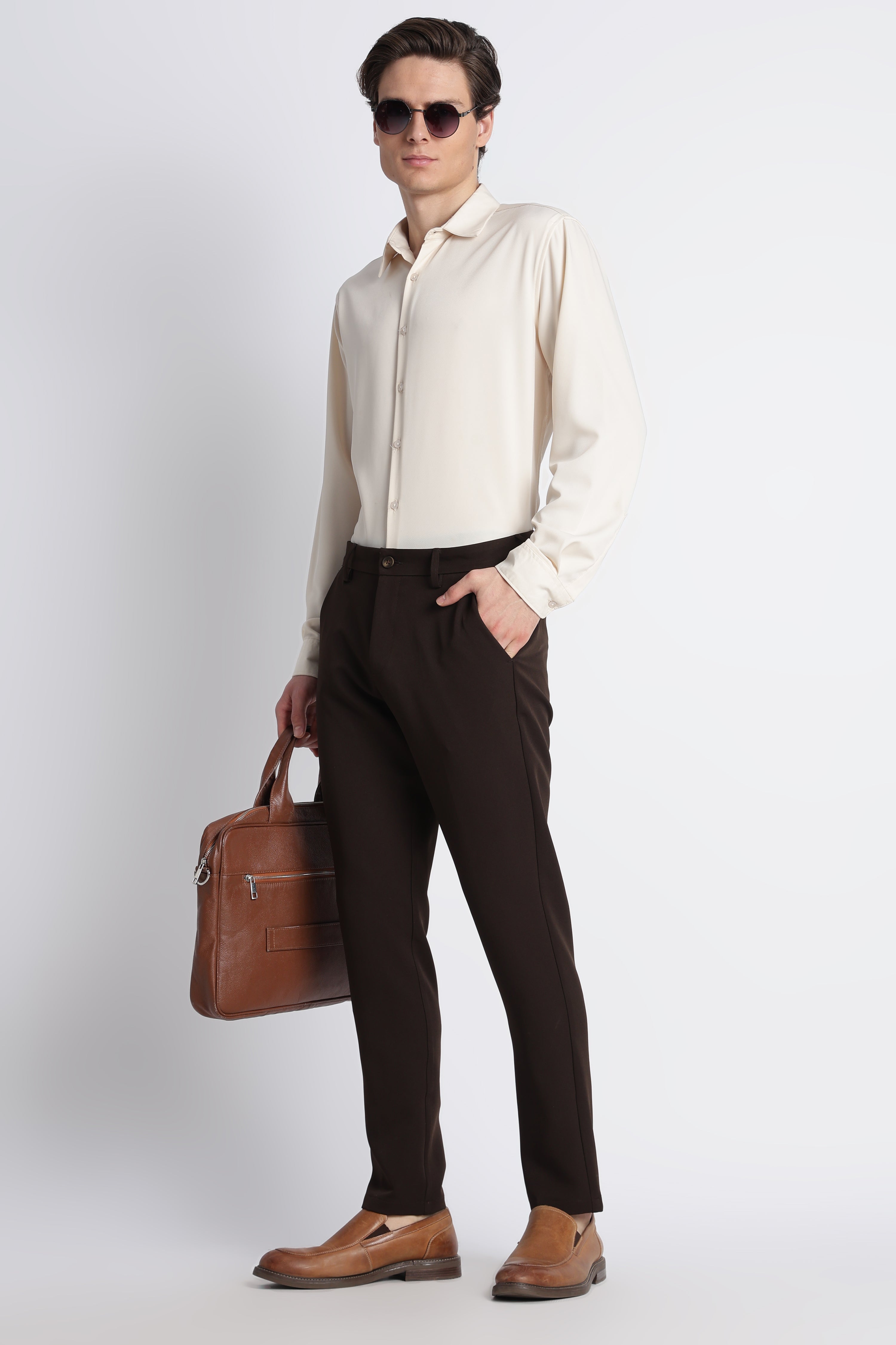 Men Modern Slim Fit Trousers