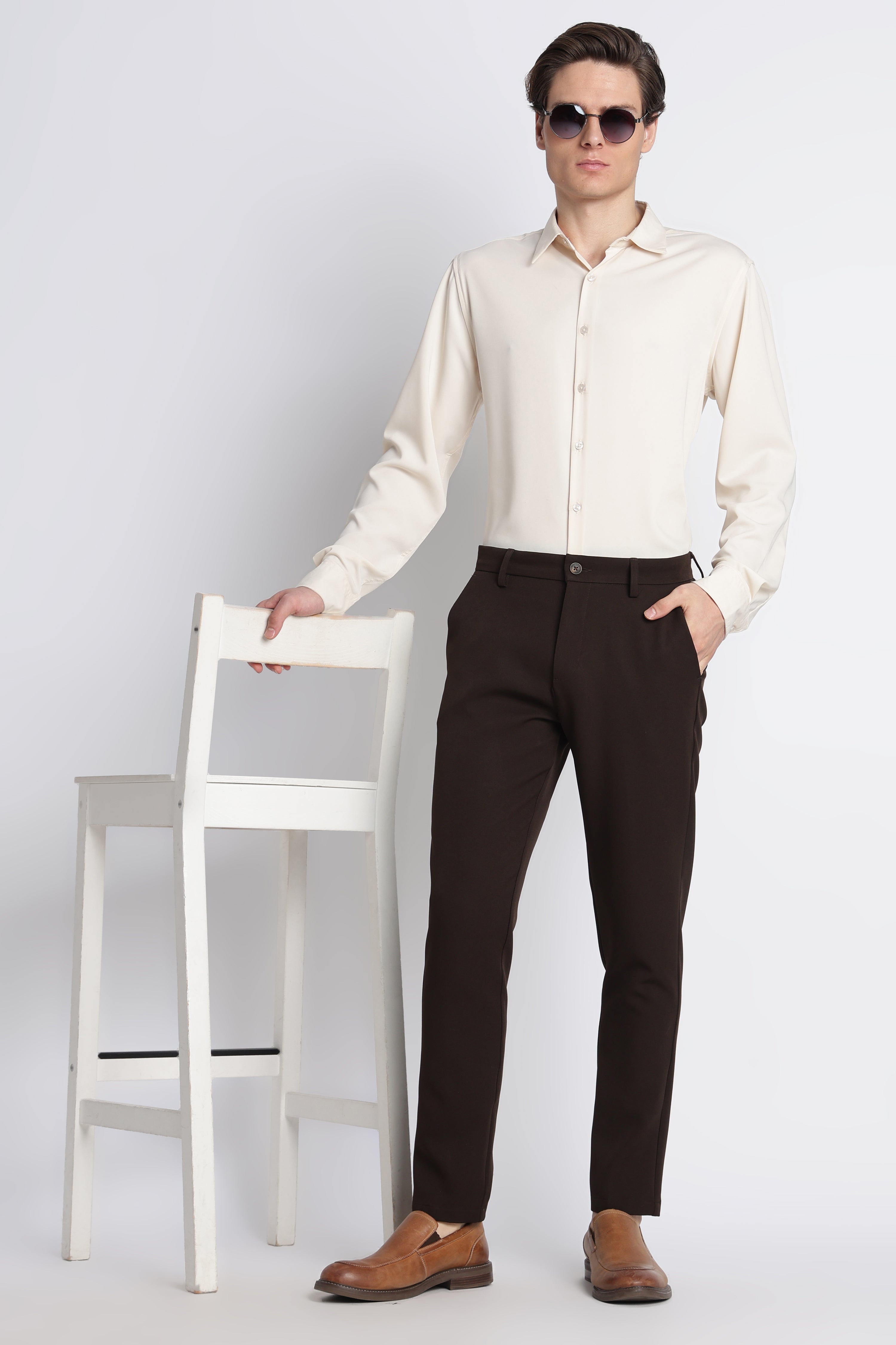 Men Modern Slim Fit Trousers