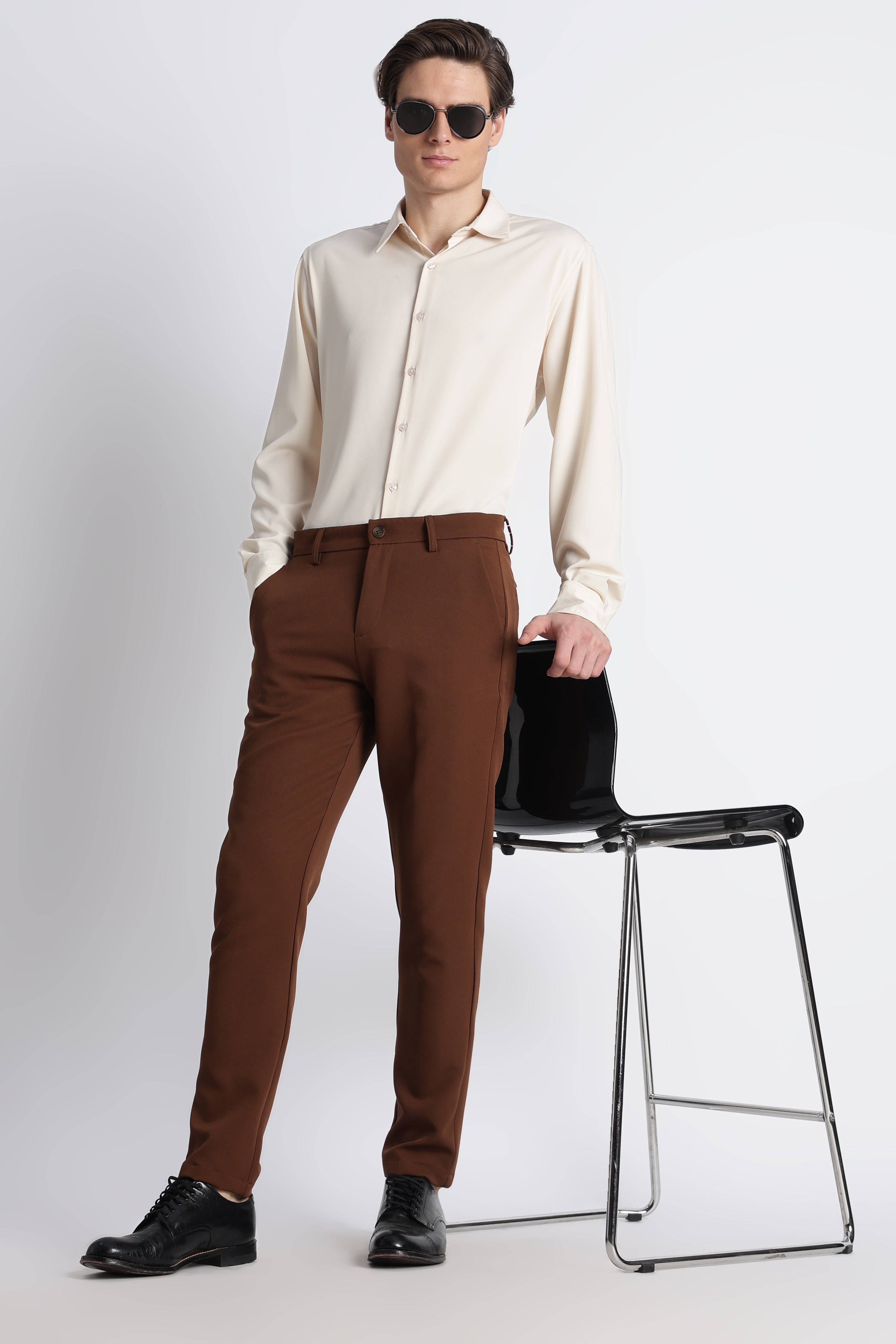 Men Modern Slim Fit Trousers