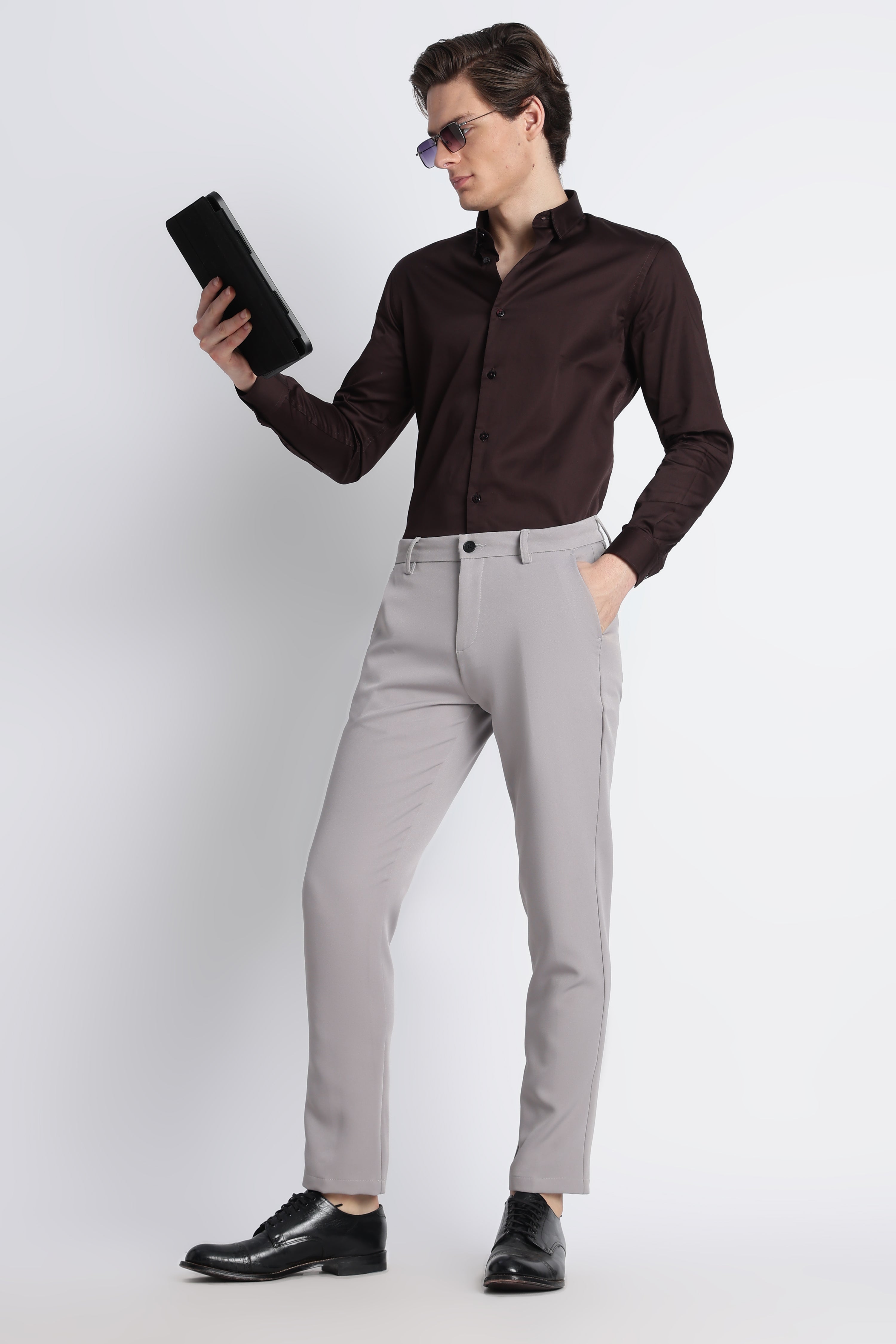 Men Modern Slim Fit Trousers