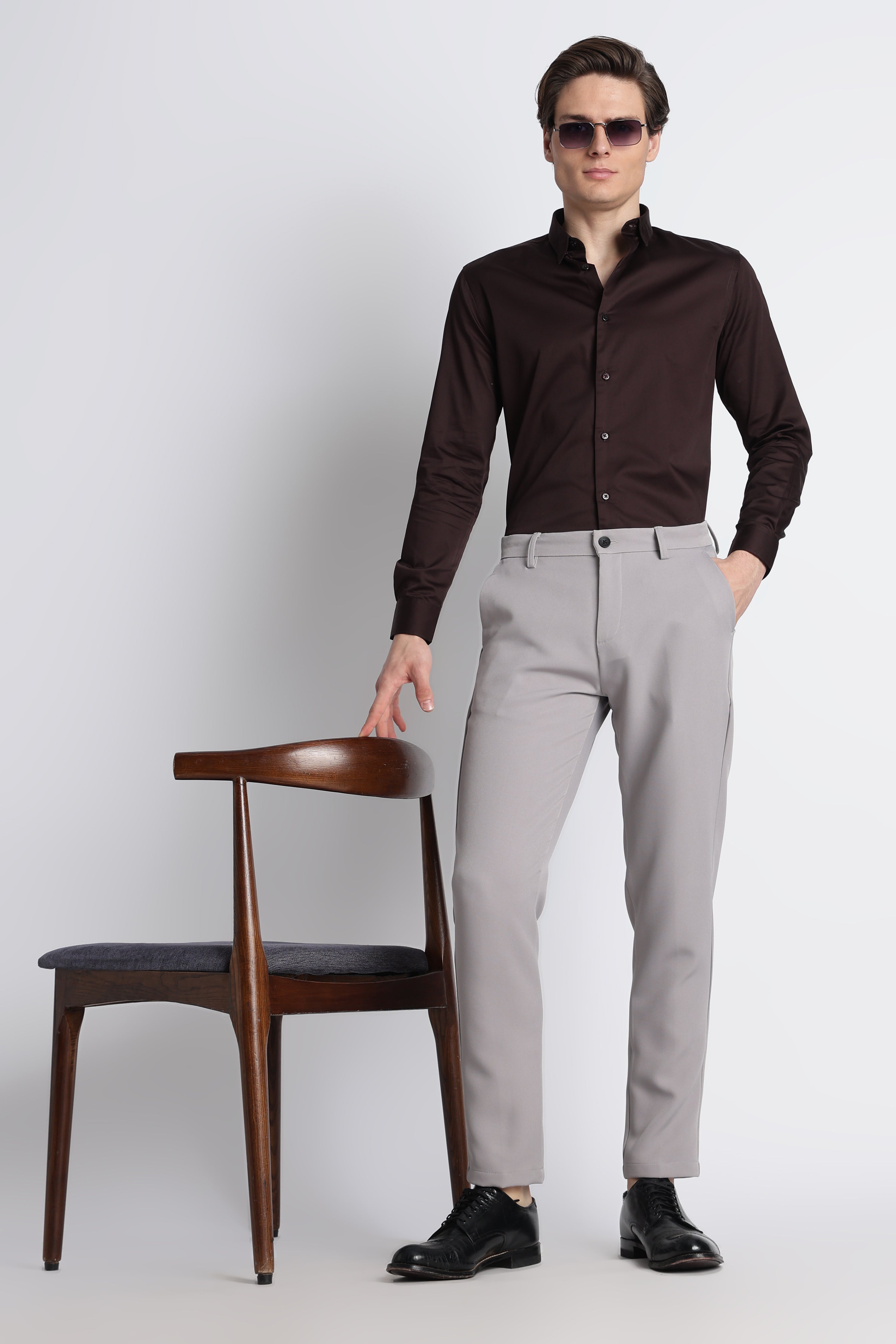 Men Modern Slim Fit Trousers