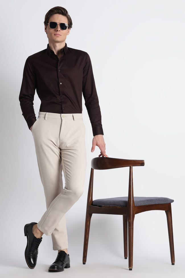 Men Modern Slim Fit Trousers