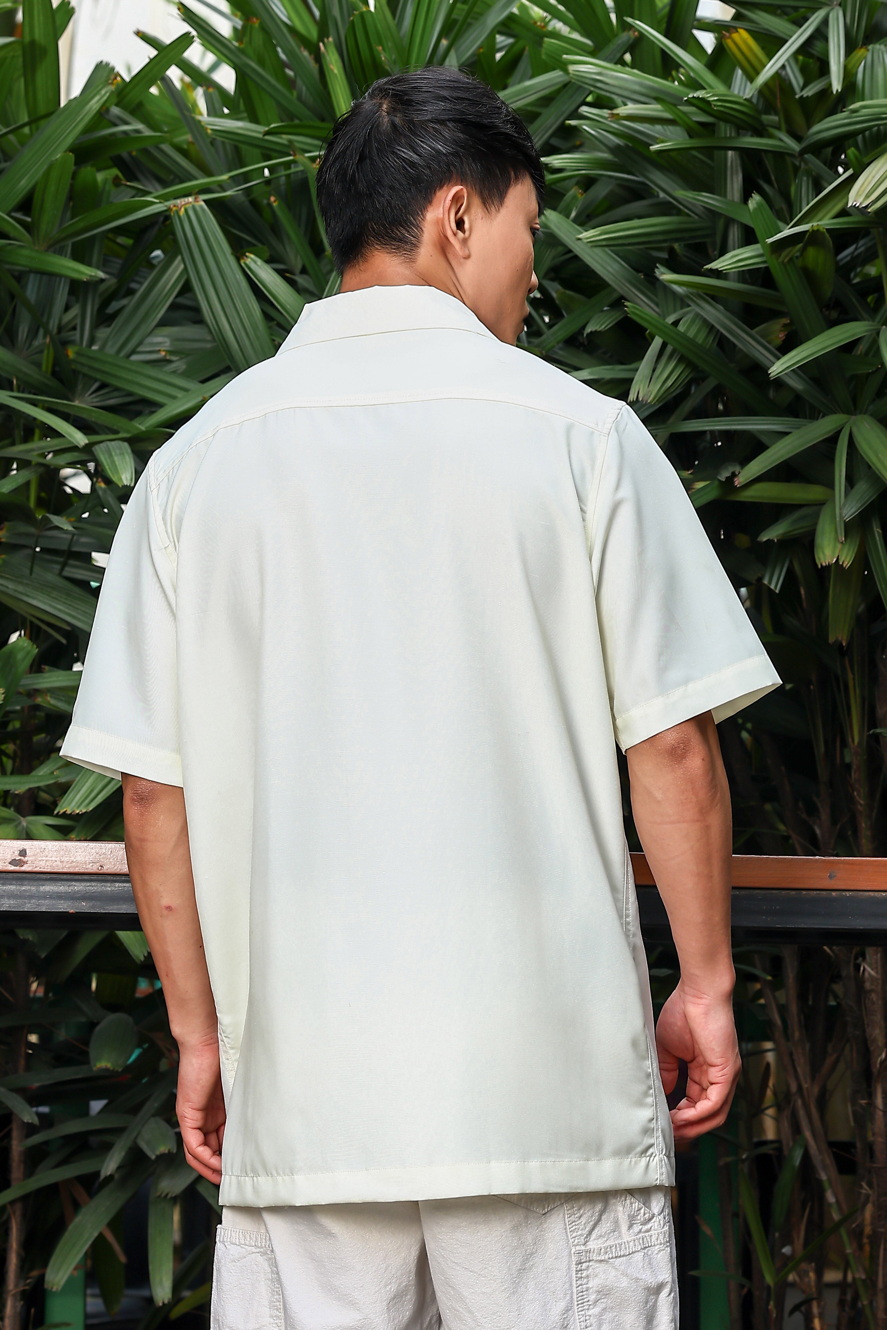 Men Yellow Relaxed Fit Resort Shirt