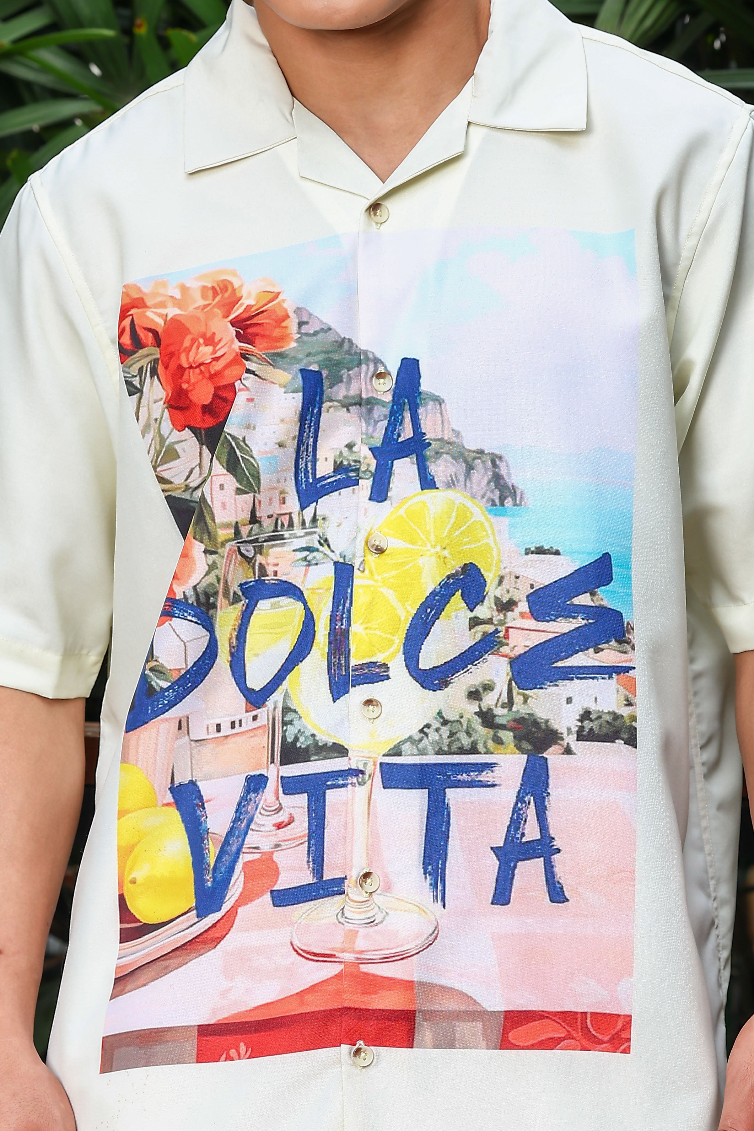 Men Yellow Relaxed Fit Resort Shirt