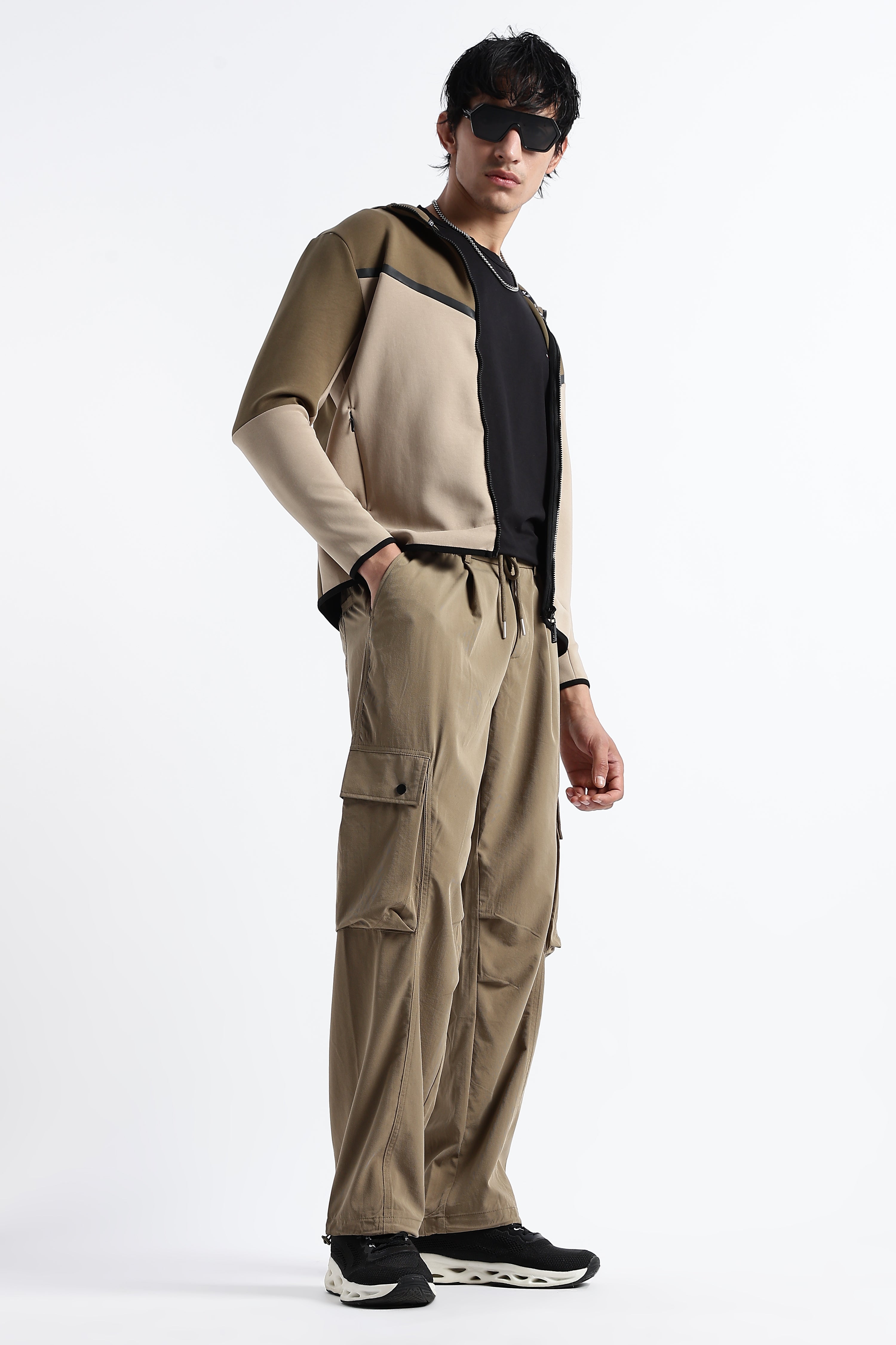 Men Classic Drawcord Cargo Pants