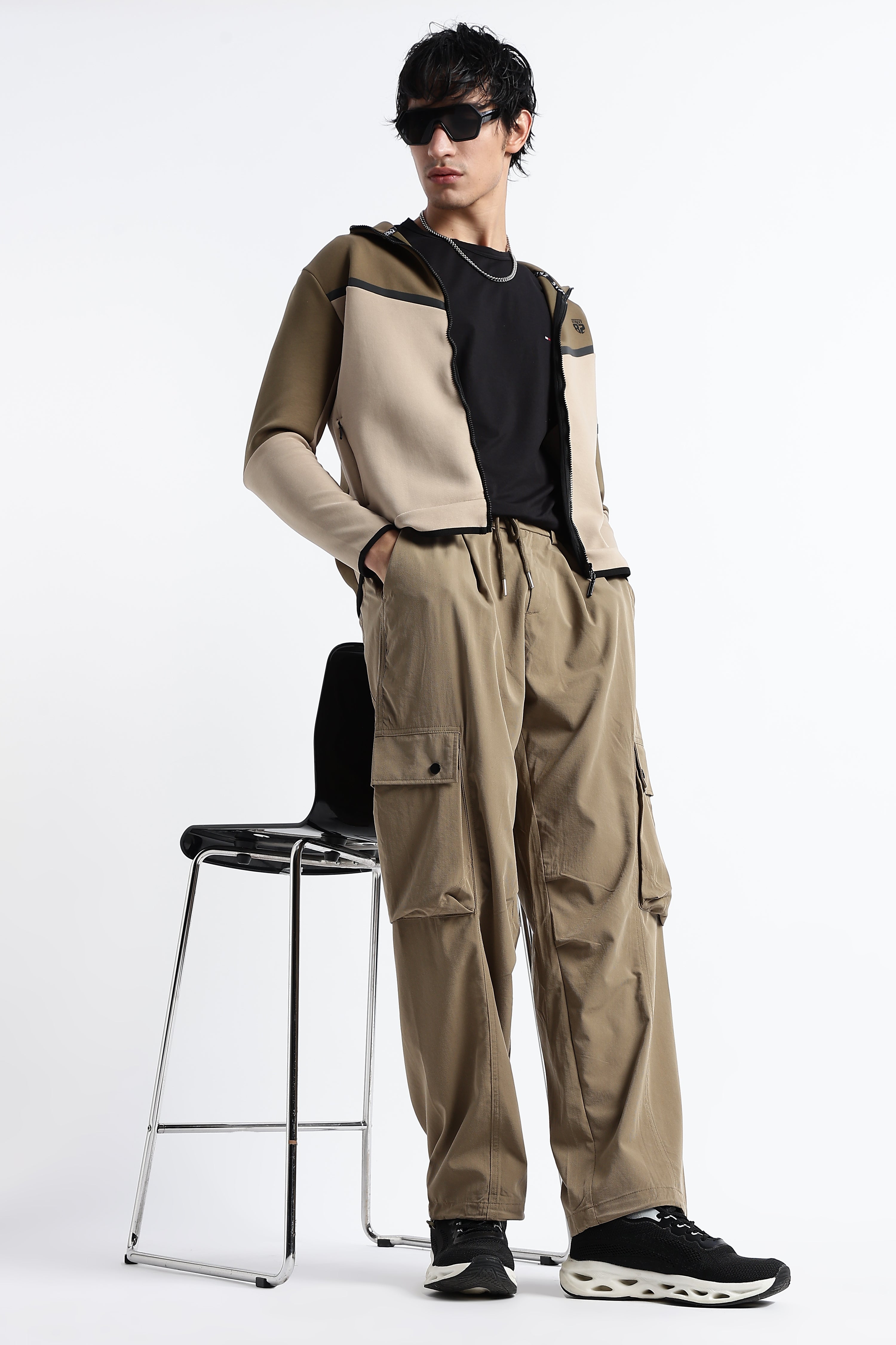 Men Classic Drawcord Cargo Pants