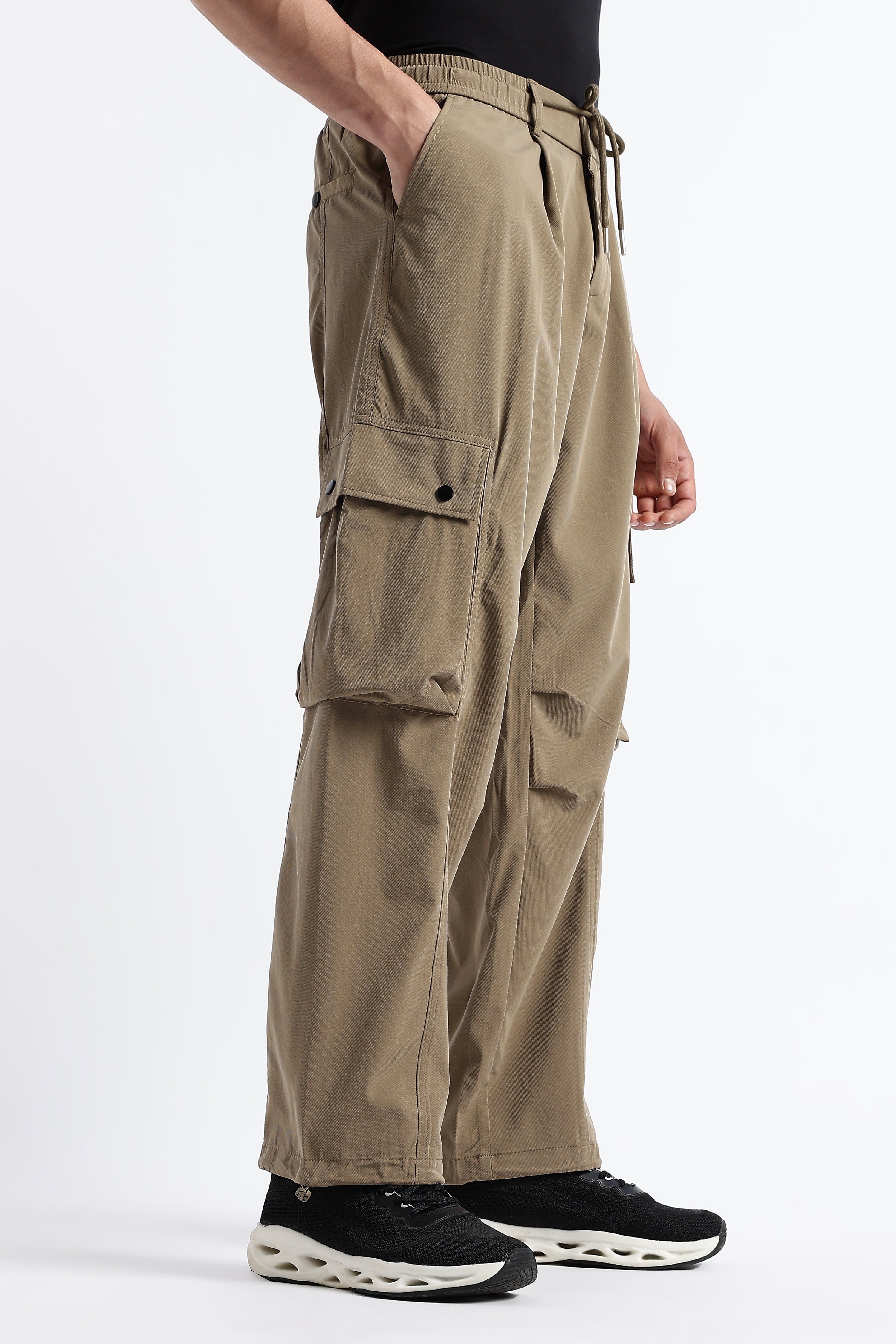 Men Classic Drawcord Cargo Pants